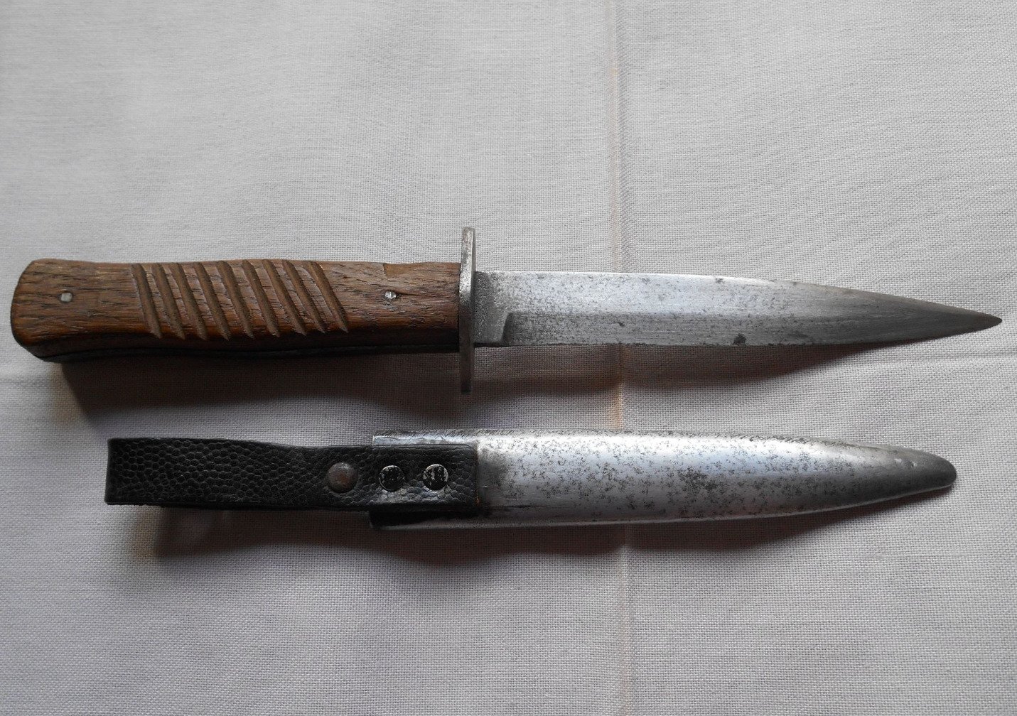 Grabendolch Messer Gottlieb Hammesfahr Solingen Foche – Bild 5