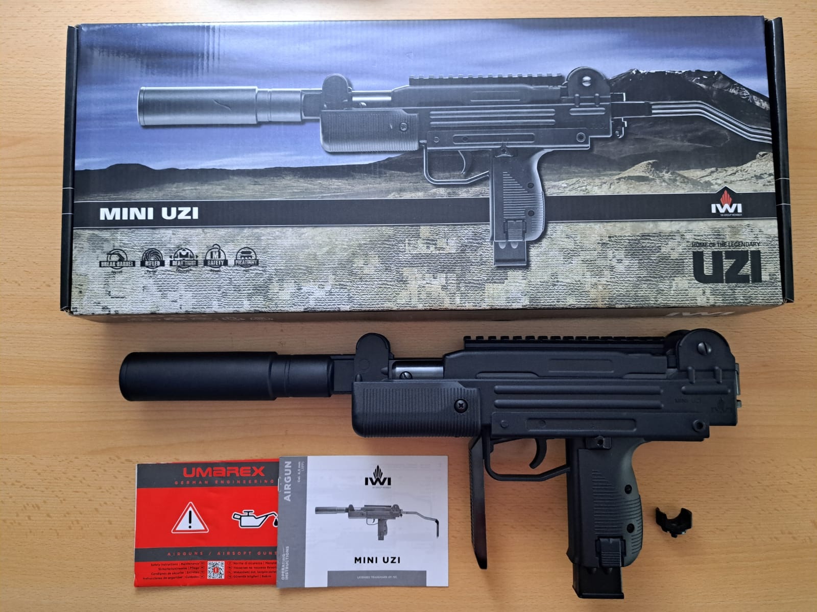 IWI Mini UZI Luftpistole von Umarex – 4,5 mm, Federdruck – Bild 1