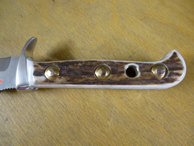 Puma Messer - Skinner - Nr. 11 6393 - Griffschalen aus Hirschhorn - Lederscheide in OVP - Jagdmesser – Bild 6
