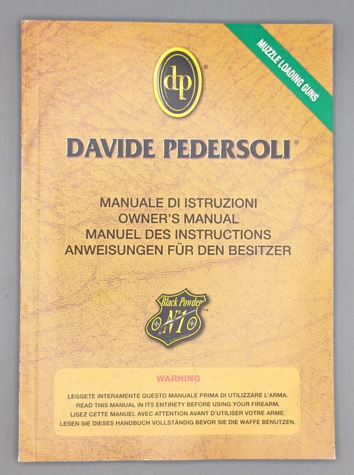 Davide Pedersoli Bedienungsanleitung – Muzzle Loading Guns – Bild 1