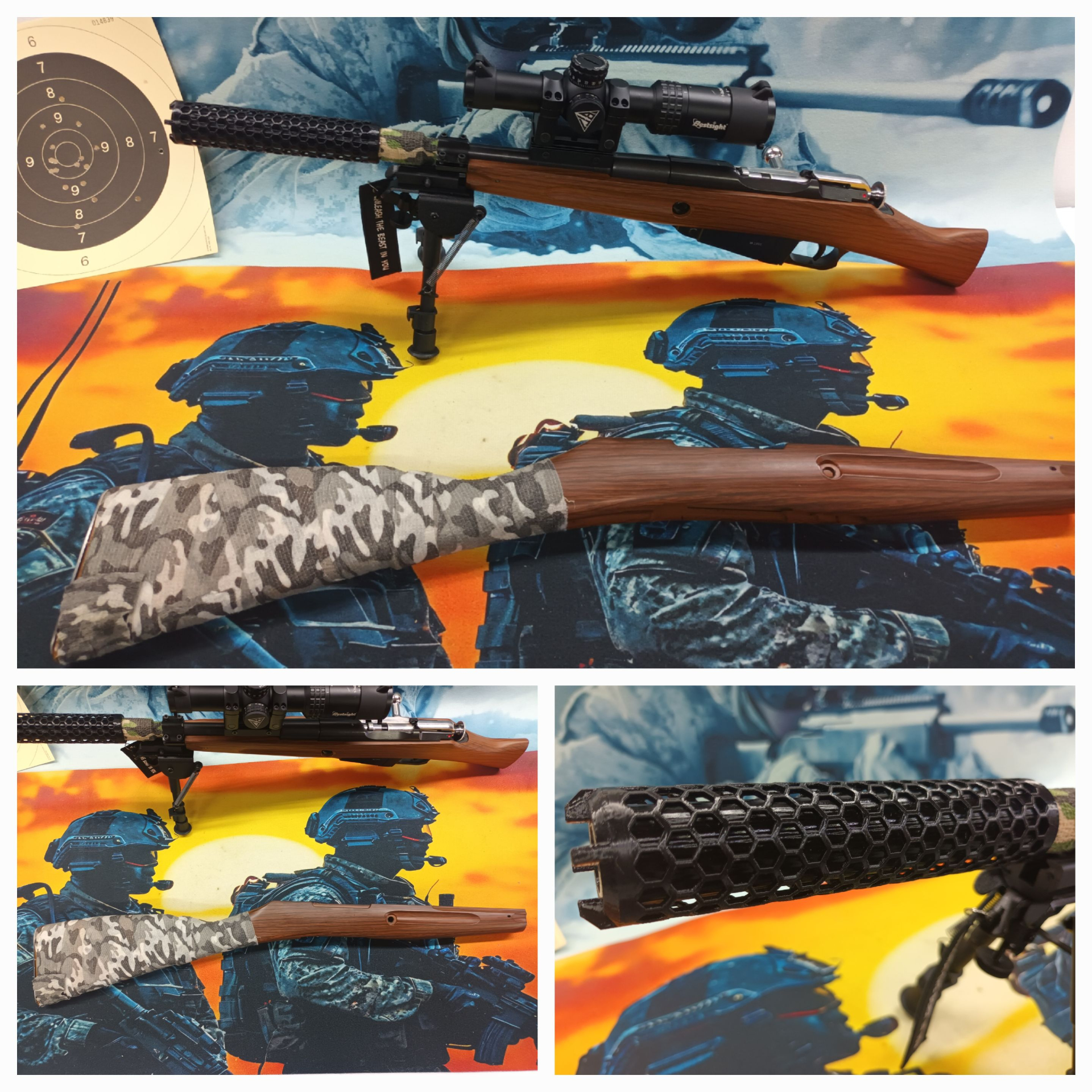 Gletcher M1944 __ Partisanen KARABINER Luftgewehr __ EINMALIGER UMBAU __ Bitte DRINGEND Anschauen – Bild 1