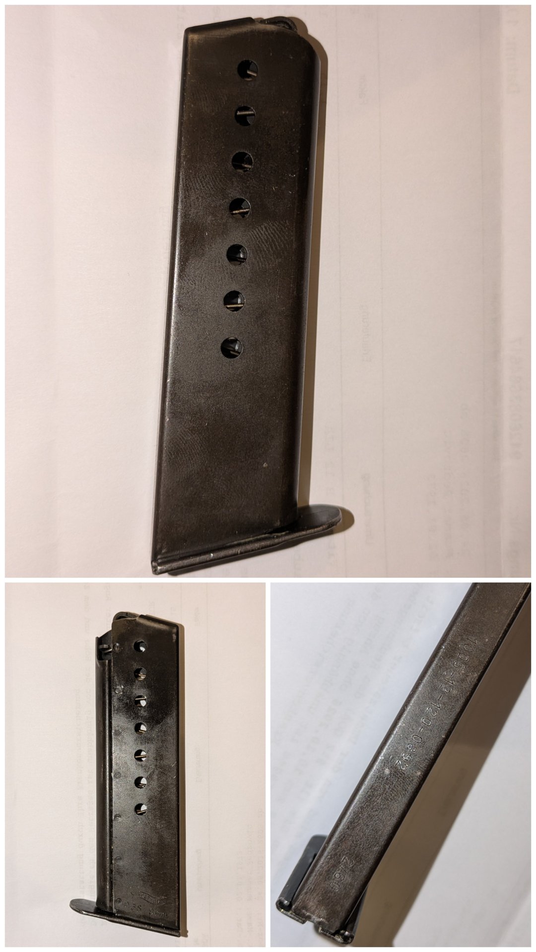 P 38 Magazin 9x19 Original – Bild 1