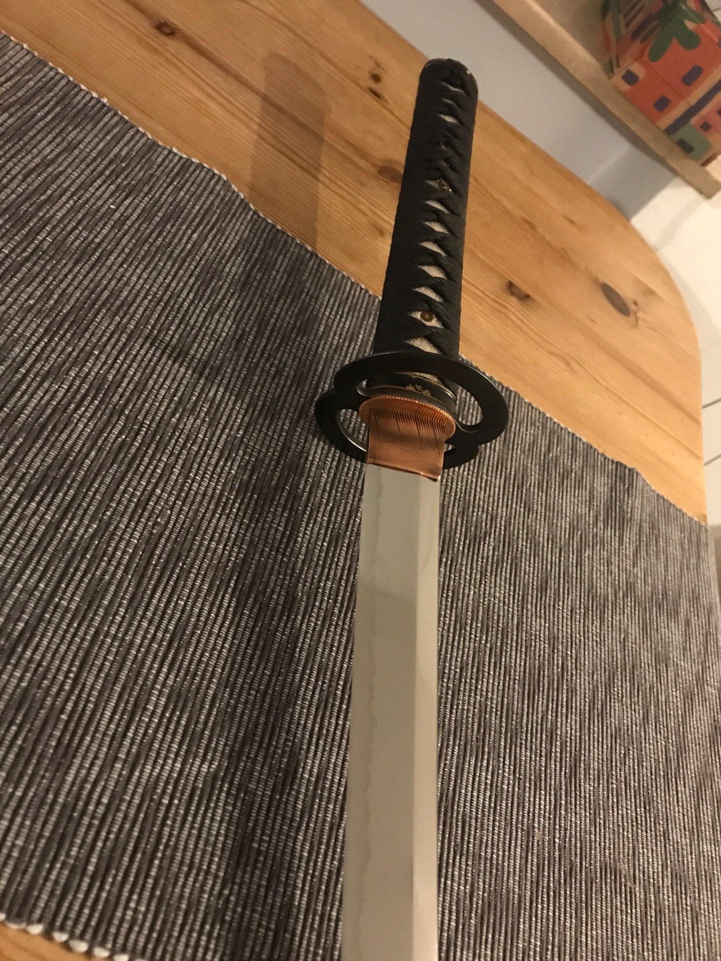Jürgen Königshofer Messer Custom Katana Schwert 1996 Geschmiedet D2 Stahl (DIN 1.2379) Kryo-gehärtet – Bild 5
