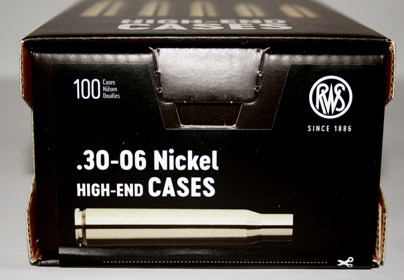 100 Stück NEUE RWS Hülsen .30-06 Spr RUAG HighEndCases Wiederladehülsen> NICKEL! 100er Pack #2416993 – Bild 1