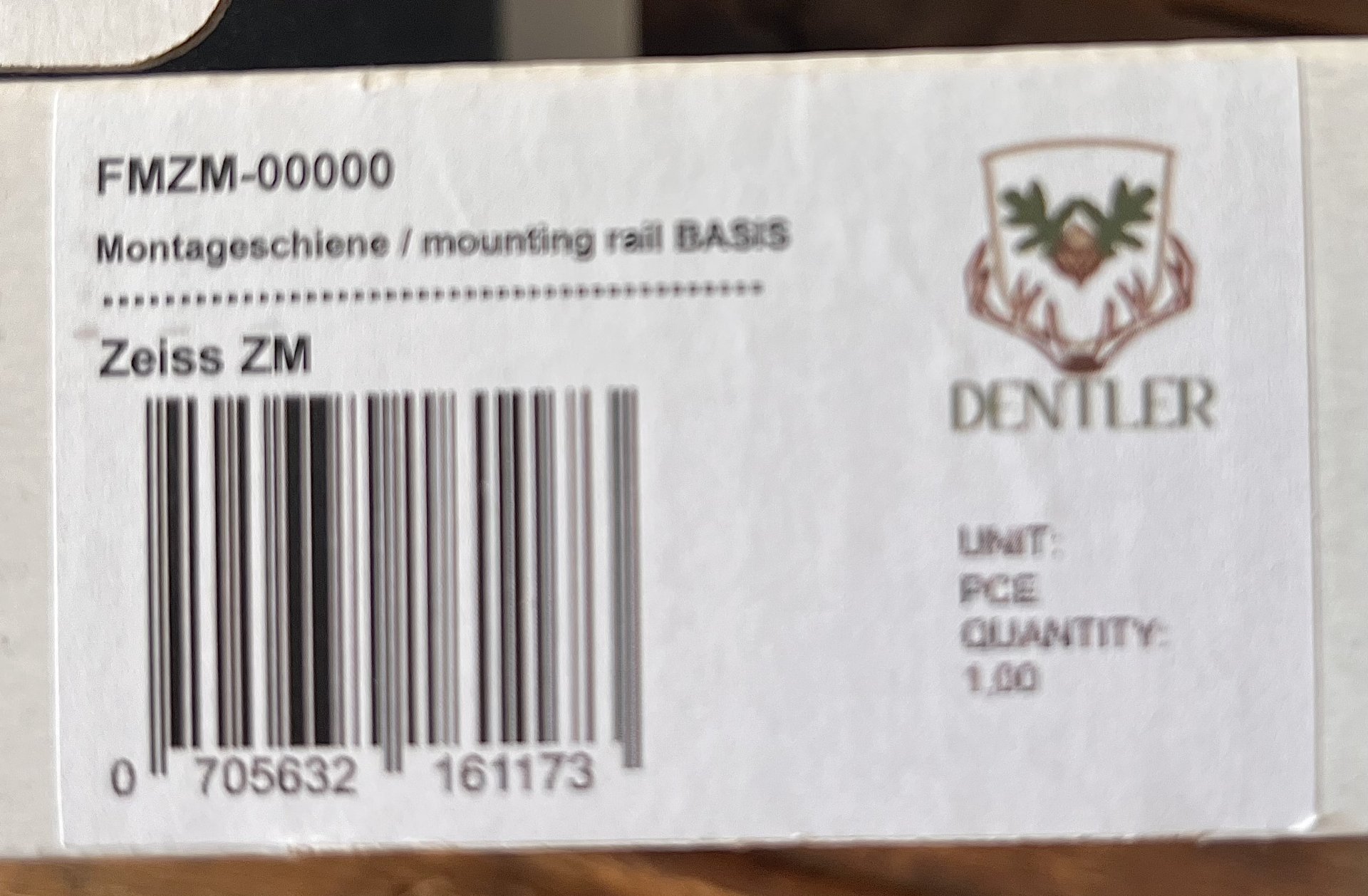 Dentler Montageschiene Basis (Zeiss ZM) – Bild 1