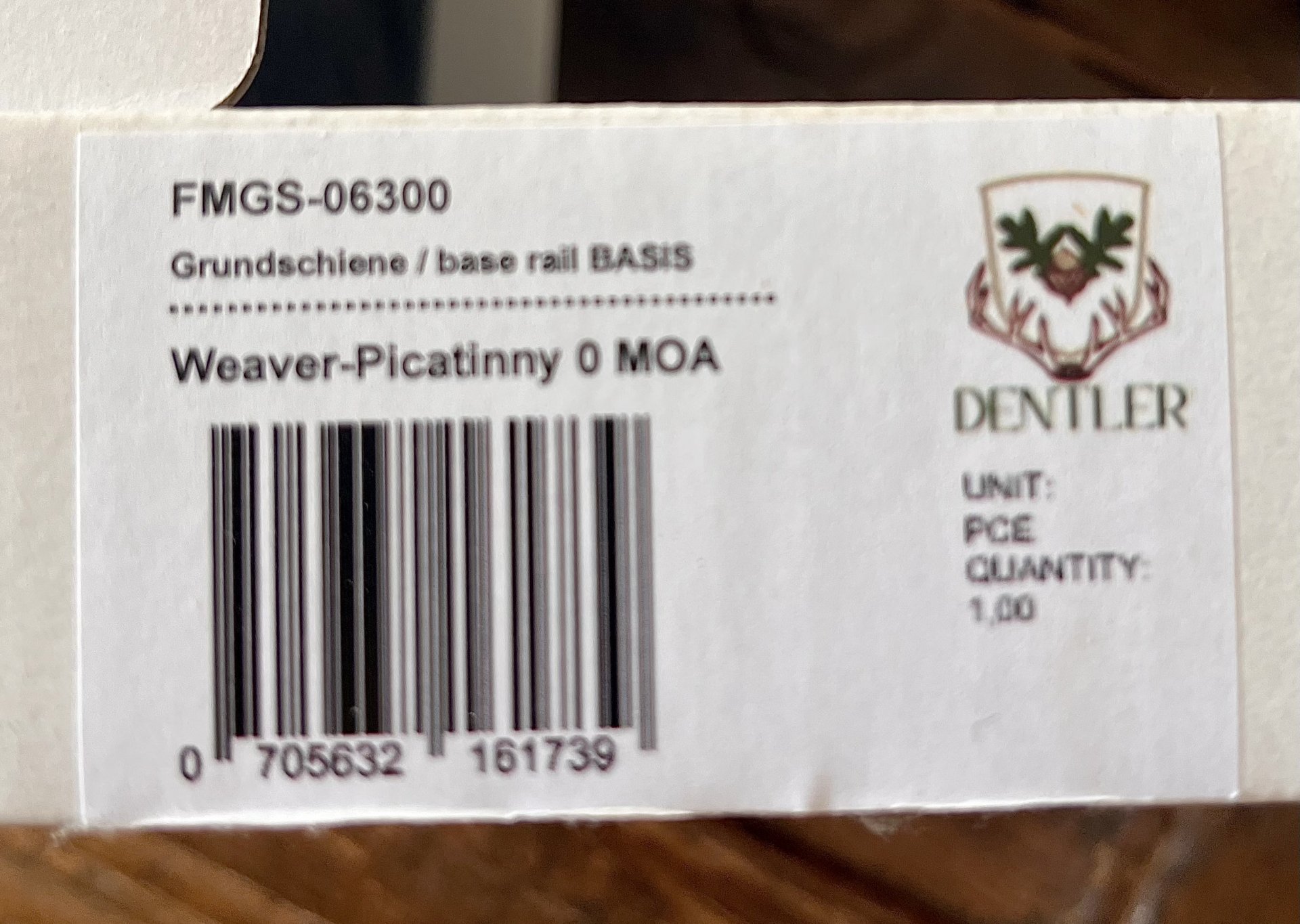 Dentler Montageschiene Basis (Weaver/Picatinny) – Bild 1
