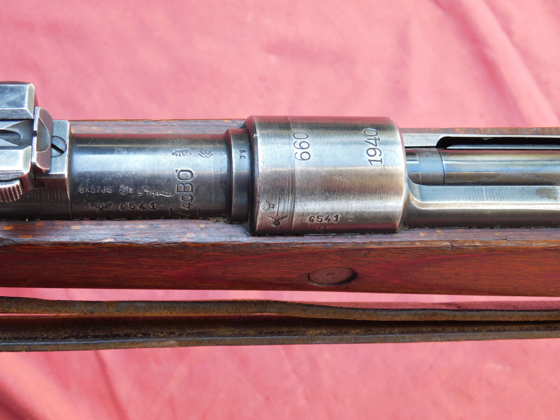 Karabiner K98 Code 660 1940 Kal. 8x57 IS, soweit ersichtlich nummerngleich,Originalzustand – Bild 4