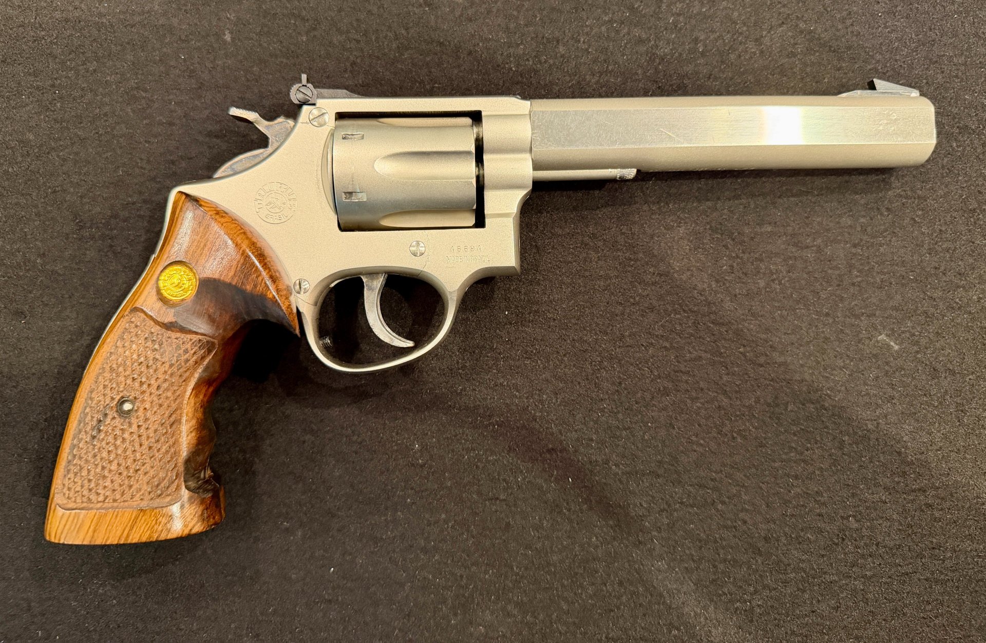 Sportrevolver Taurus/Hämmerli .357 Magnum – 6" Bull Barrel Polygon, getunt, Klappkorn – Bild 2