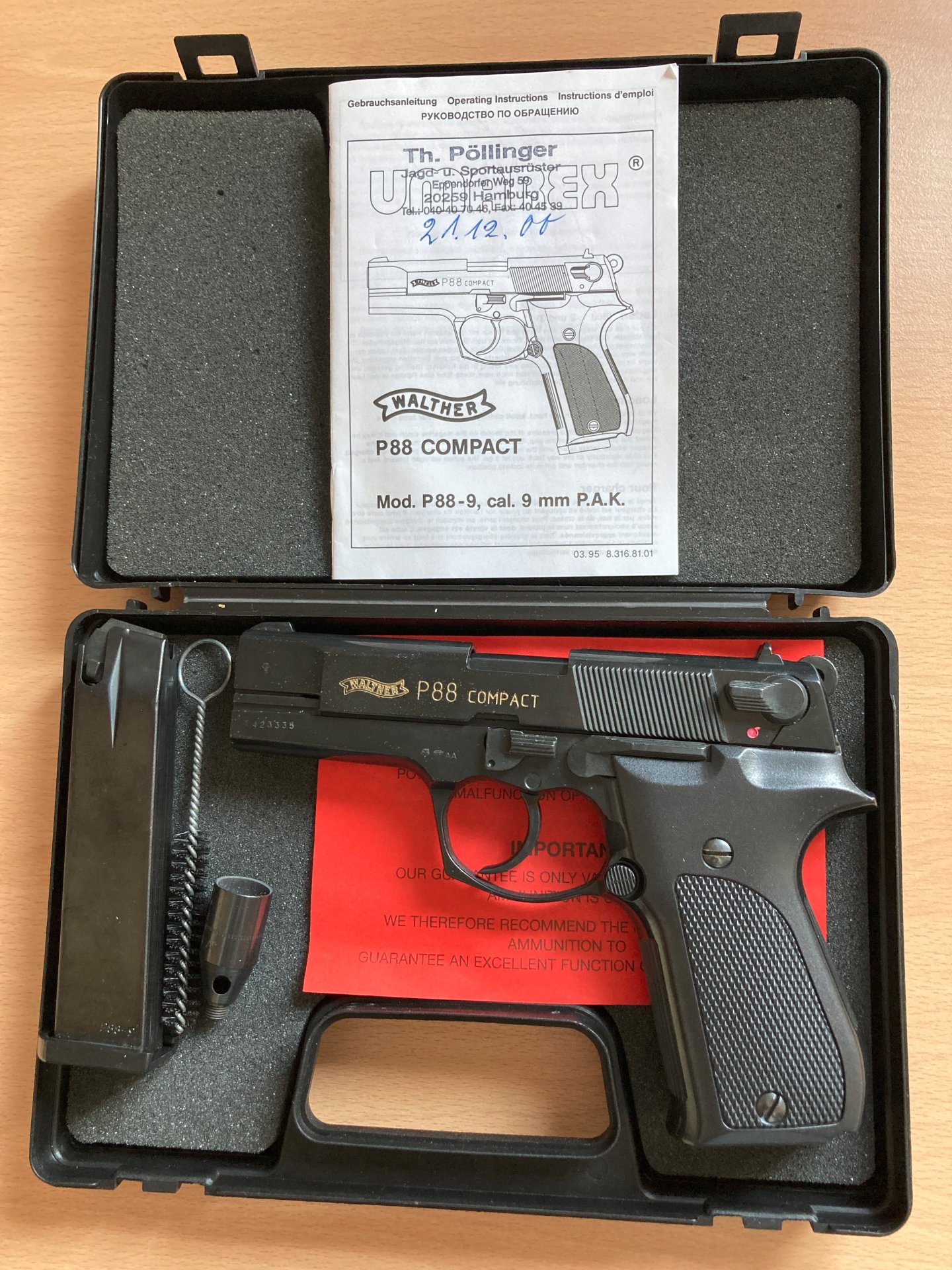 Walter P88 Gaspistole – Bild 1