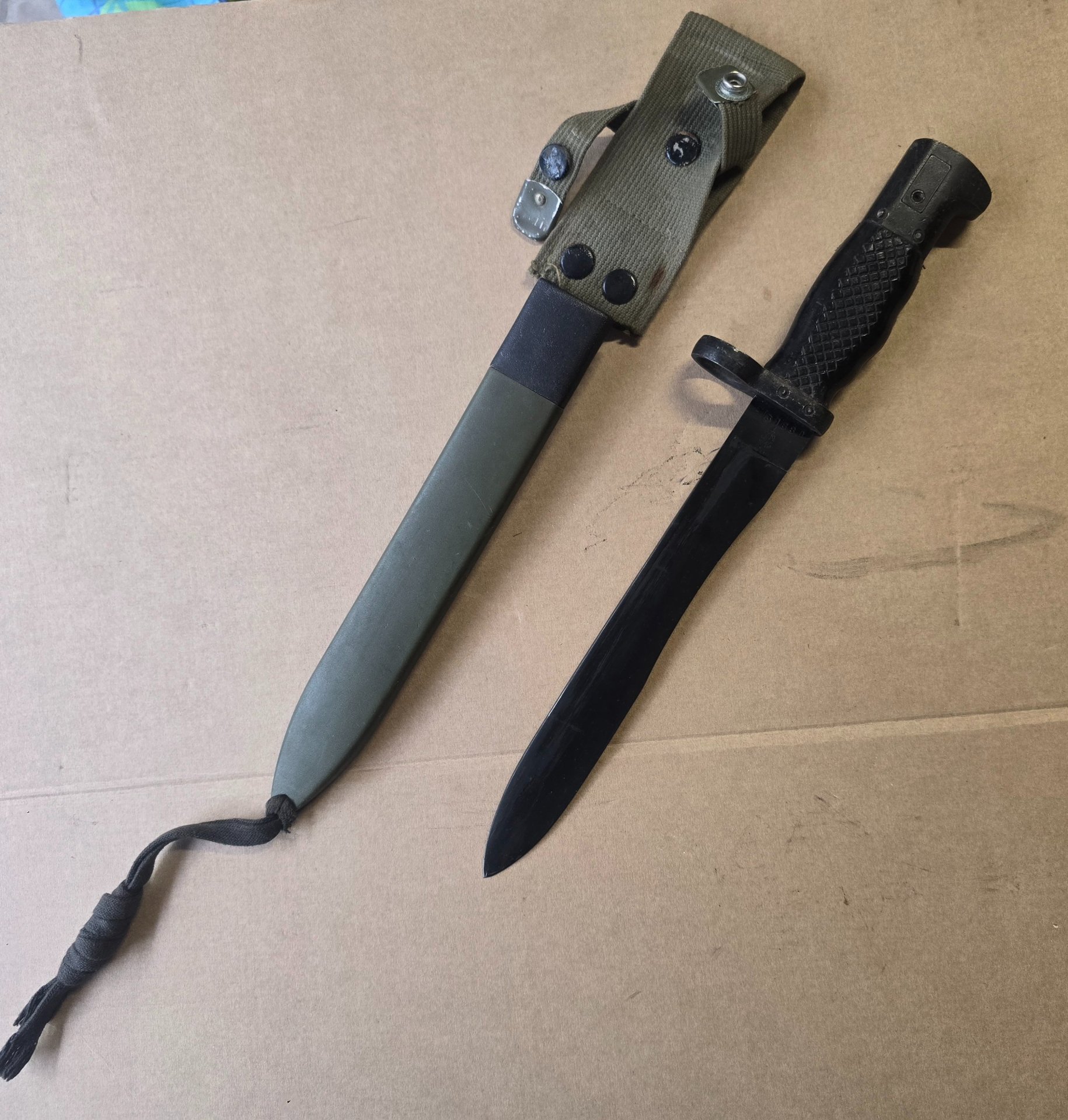 BAJONETT Spanien Seitengewehr CETME FR8/M58, Macheten Bajonett – Bild 3