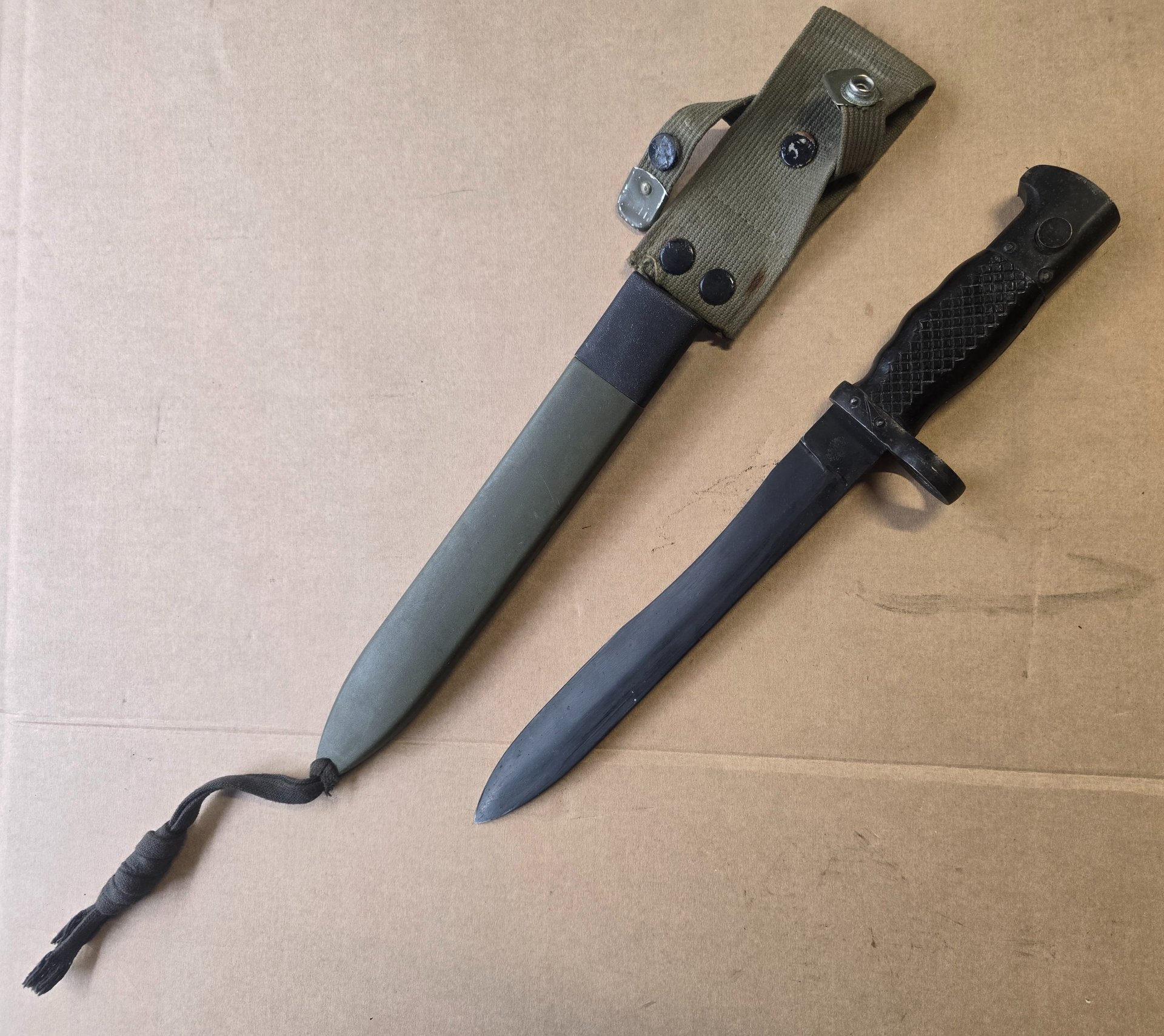 BAJONETT Spanien Seitengewehr CETME FR8/M58, Macheten Bajonett – Bild 5