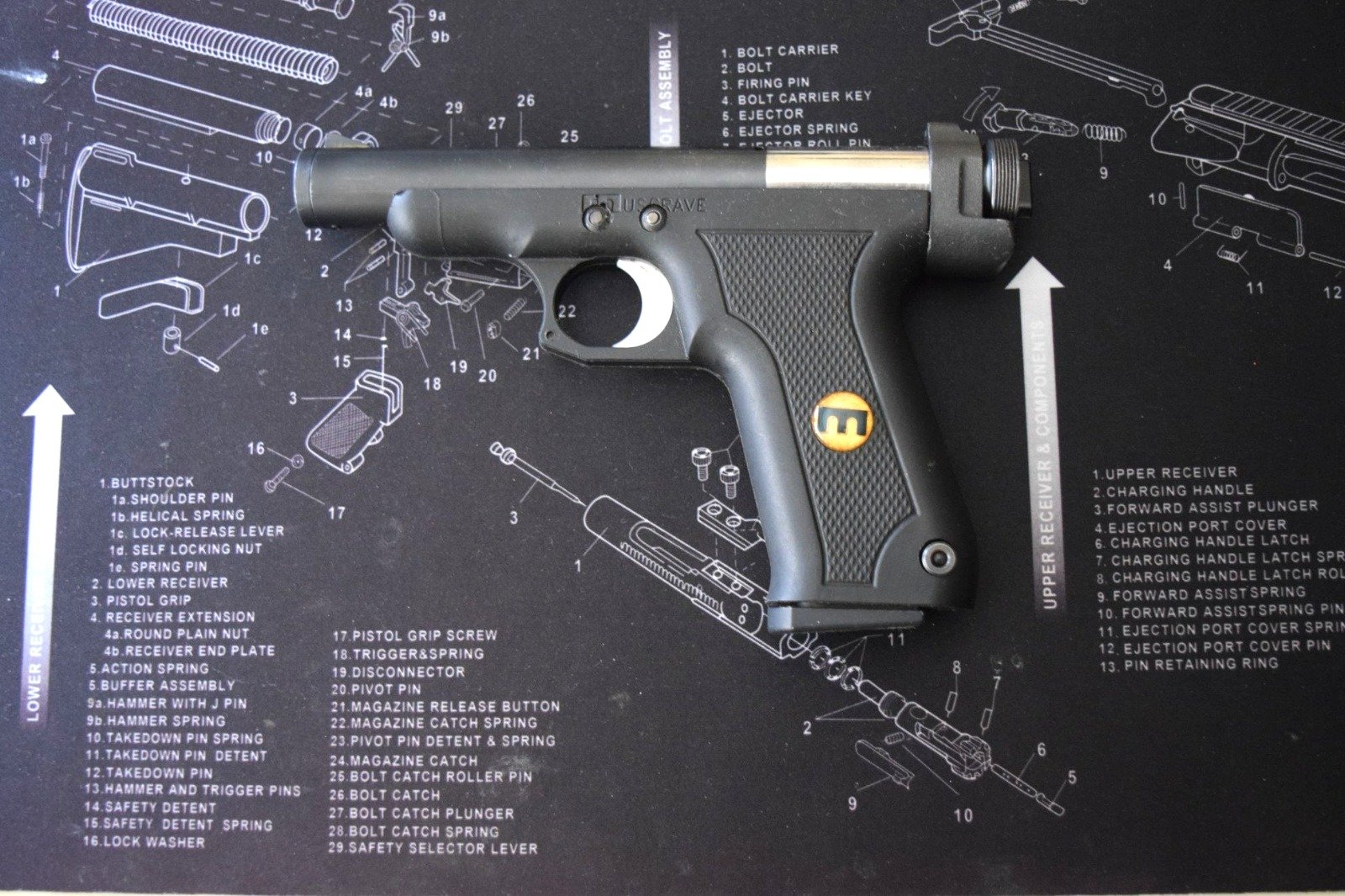 Musgrave Einzelladerpistole 9 mm Luger – Bild 1