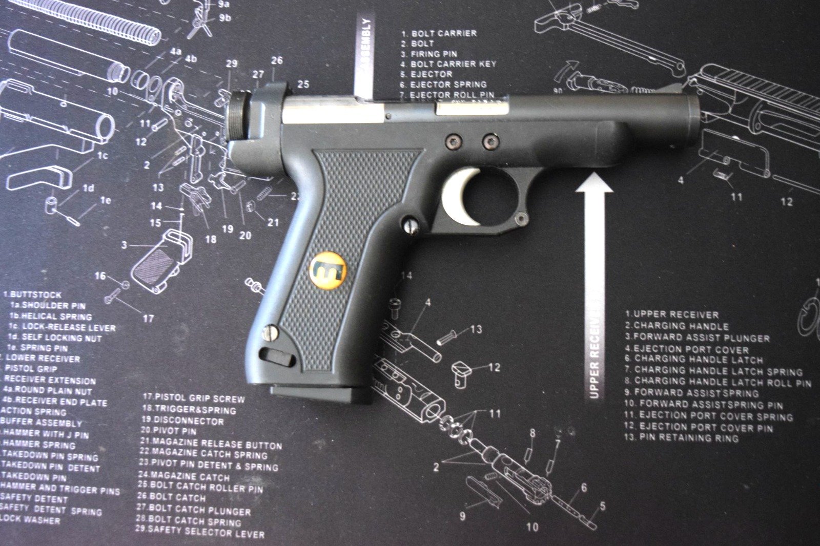 Musgrave Einzelladerpistole 9 mm Luger – Bild 2