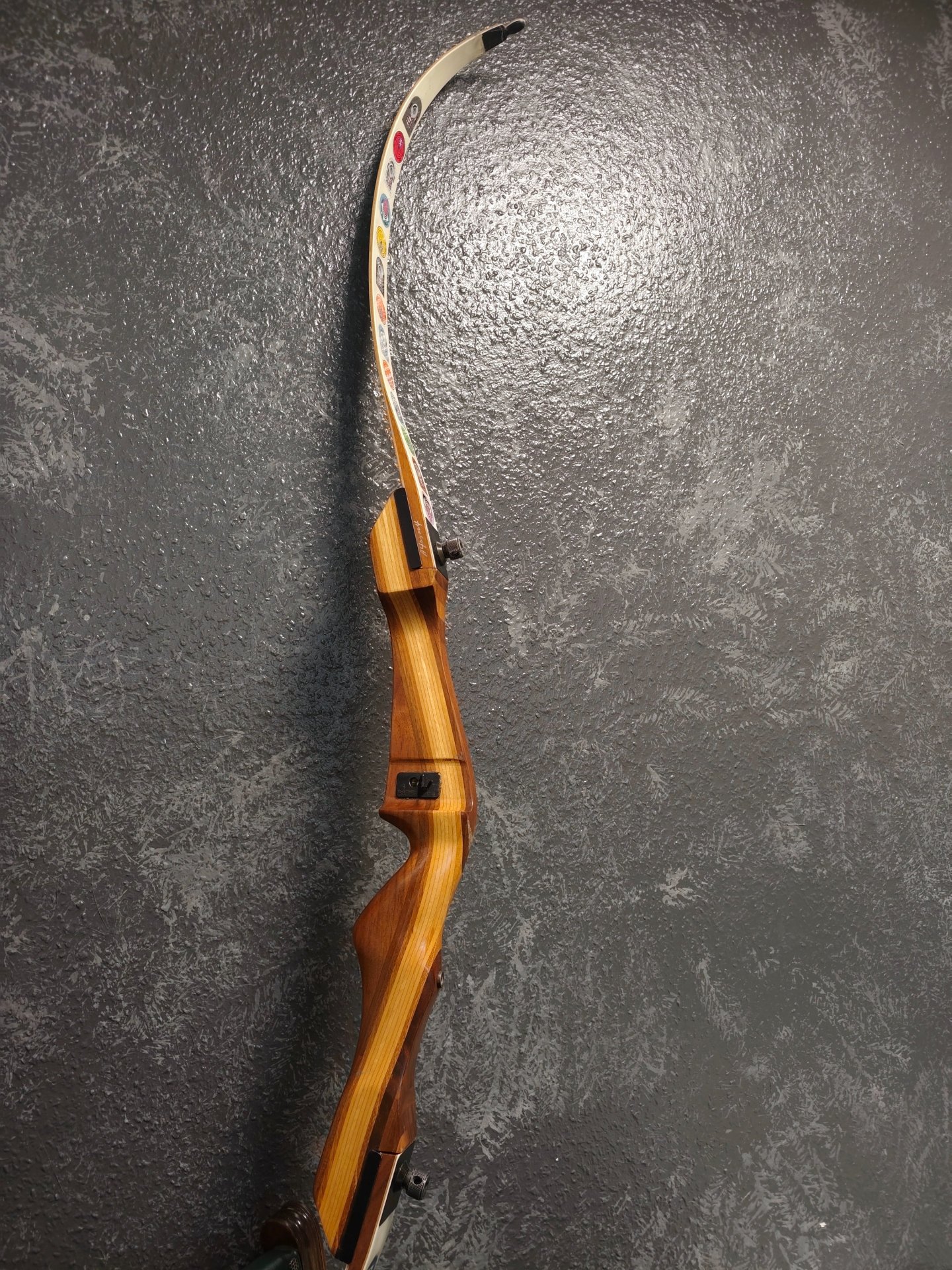 Samick Mind 10 Recurve 68" 28 lbs mit Pfeilen, Lederköcher & Zubehör – Bild 6