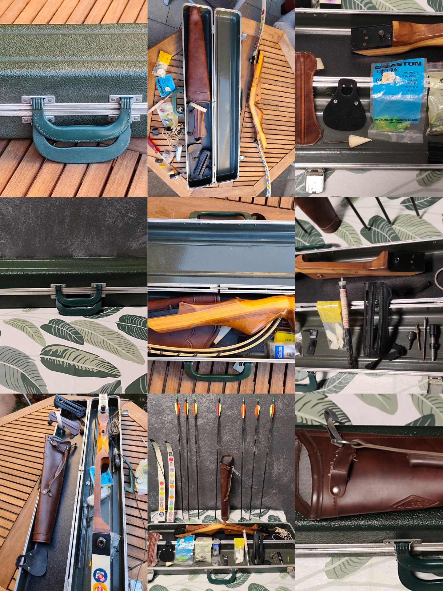 Samick Mind 10 Recurve 68" 28 lbs mit Pfeilen, Lederköcher & Zubehör – Bild 3
