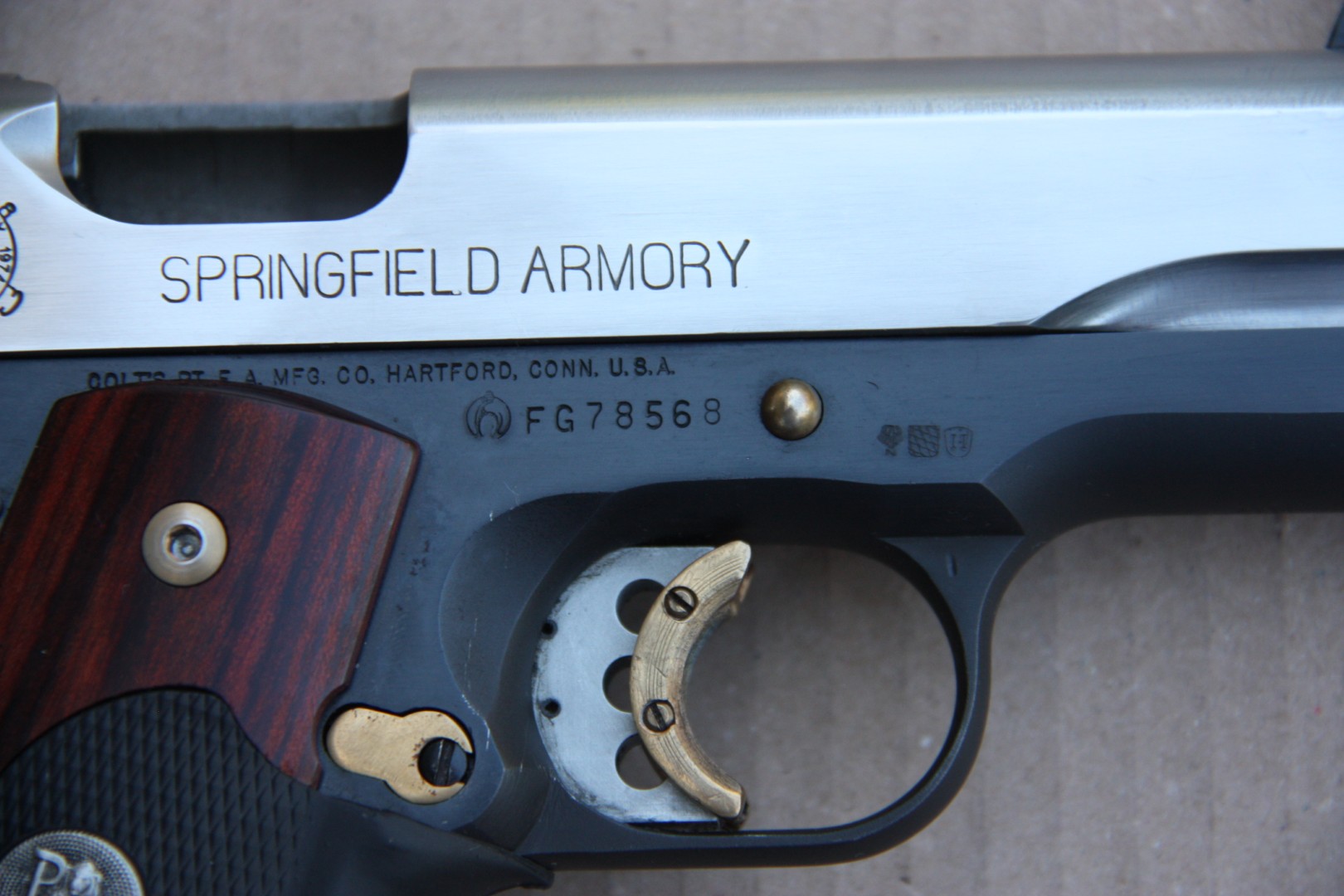 Colt 1911 Springfield Armory Custom duo tone Les Baer Lauf .45 ACP – Bild 6