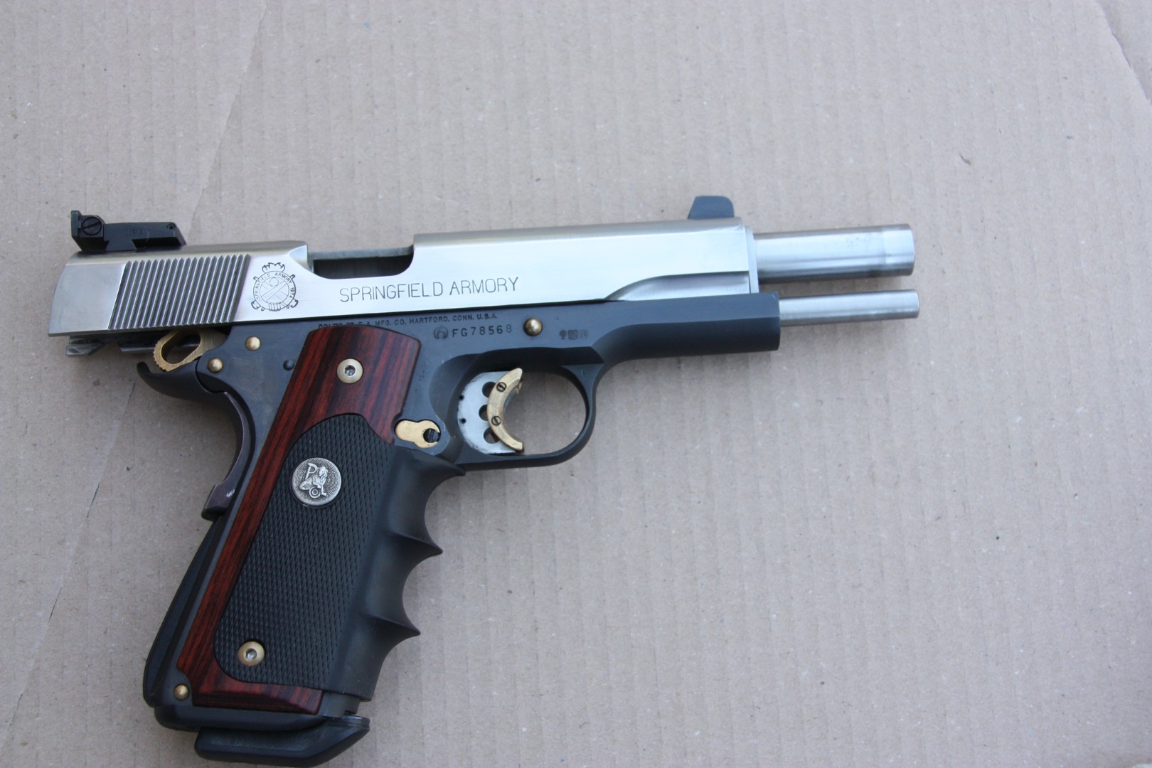 Colt 1911 Springfield Armory Custom duo tone Les Baer Lauf .45 ACP – Bild 5