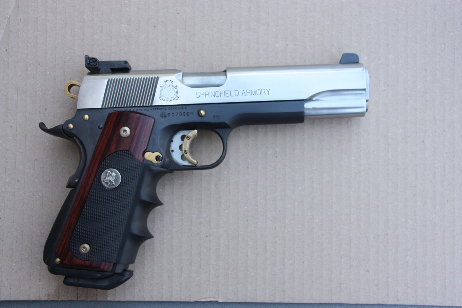 Colt 1911 Springfield Armory Custom duo tone Les Baer Lauf .45 ACP – Bild 1