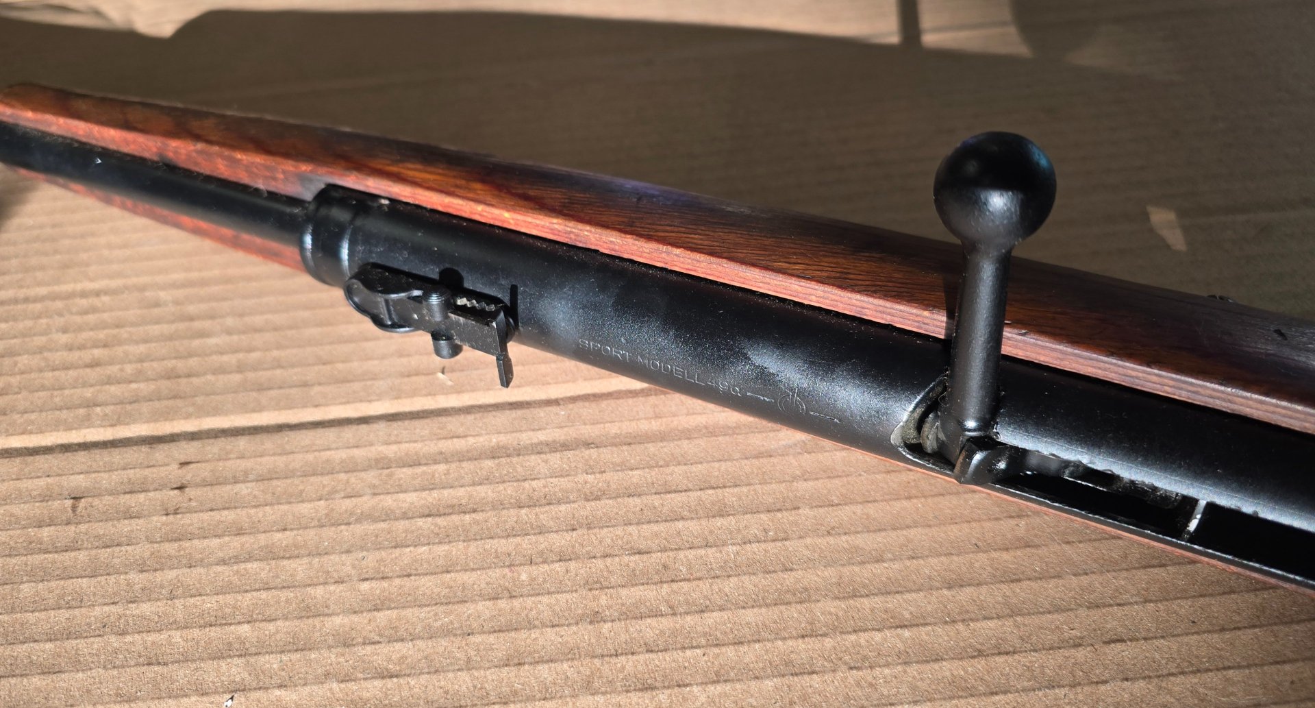 Luftgewehr DDR Haenel Suhl Modell 49a , Kal.4,4mm, Durchlader, NVA, GST!!! – Bild 3