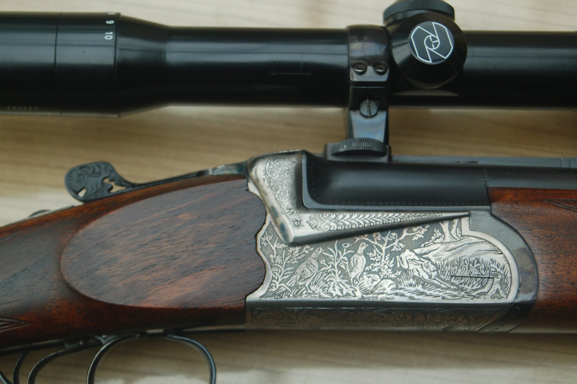 Bockbbüchsflinte Zanardini 7 x 65 R / 12/70 mit EL Hornet – Bild 3