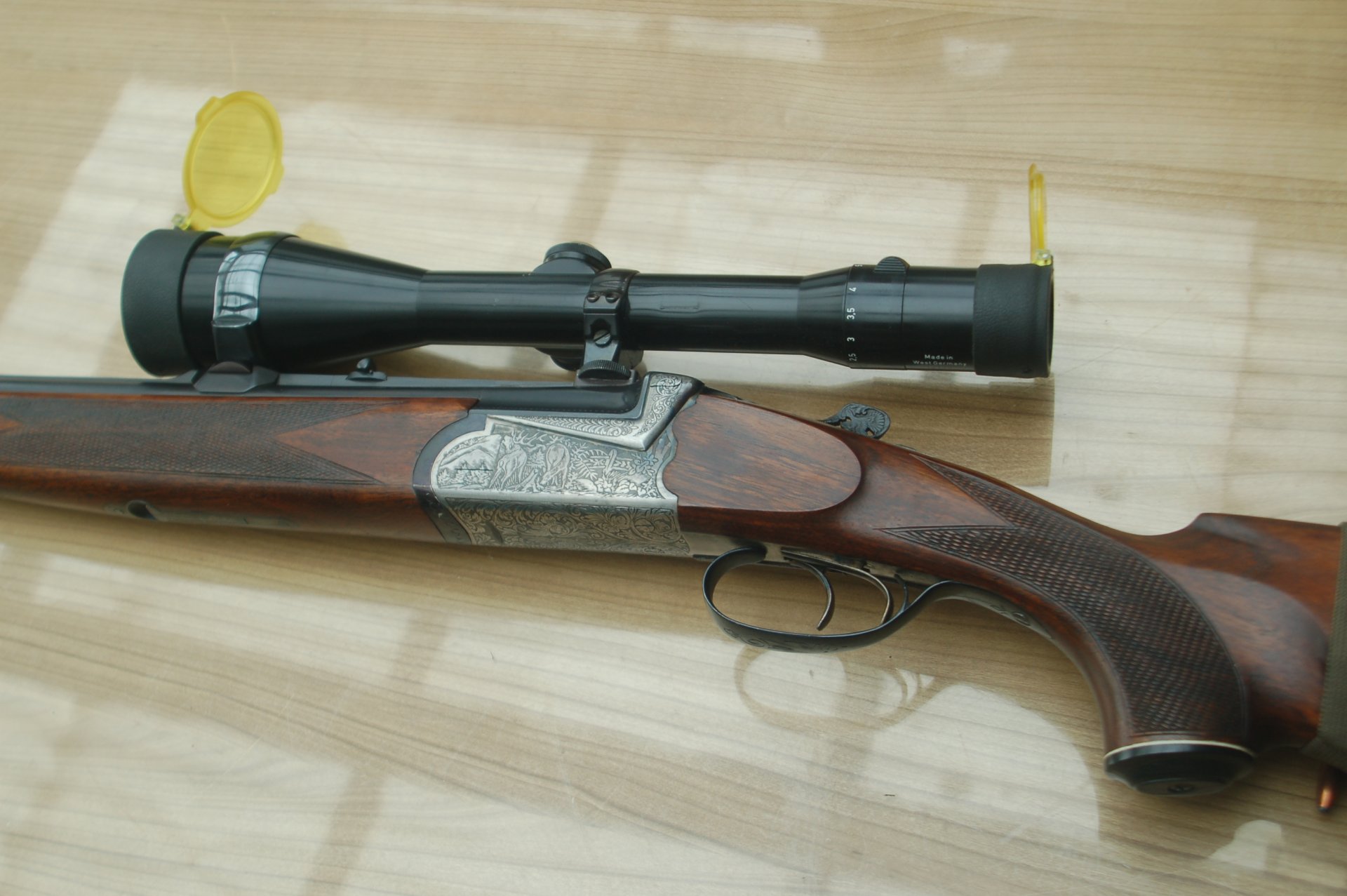 Bockbbüchsflinte Zanardini 7 x 65 R / 12/70 mit EL Hornet – Bild 2