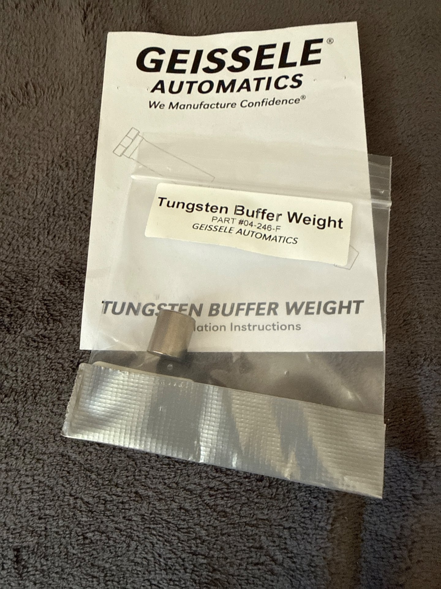 Geissele, AR15 Buffer Weight, Gewicht – Bild 1