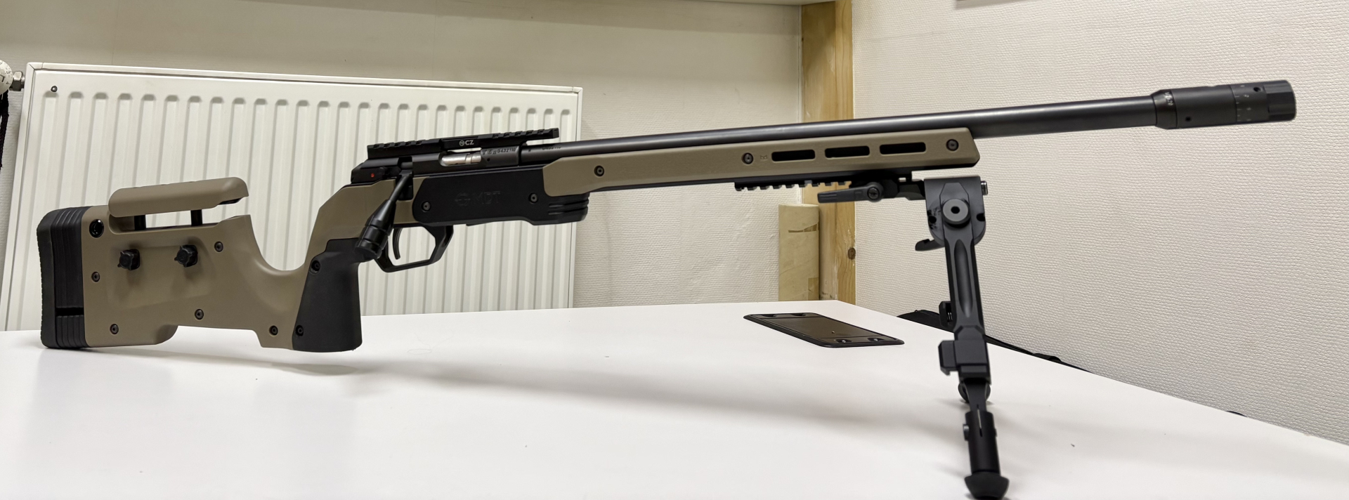 CZ 457 im MDT XRS Chassis, Timney Direktabzug u. Sinus Break Barrel Tuner, Kaliber .22lr – Bild 1