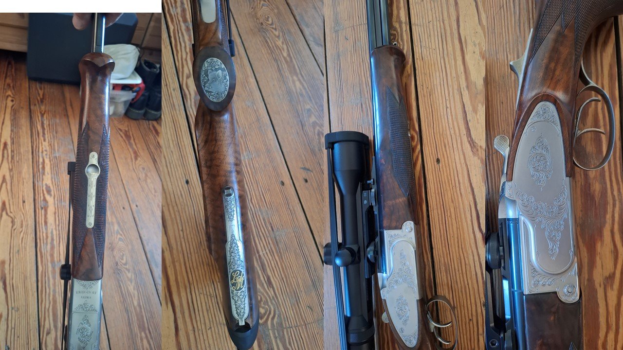 Krieghoff ULTRA TS Bergstutzen in LINKS mit Wurzelmaserholz – Bild 3