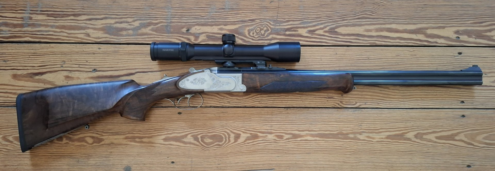 Krieghoff ULTRA TS Bergstutzen in LINKS mit Wurzelmaserholz – Bild 1