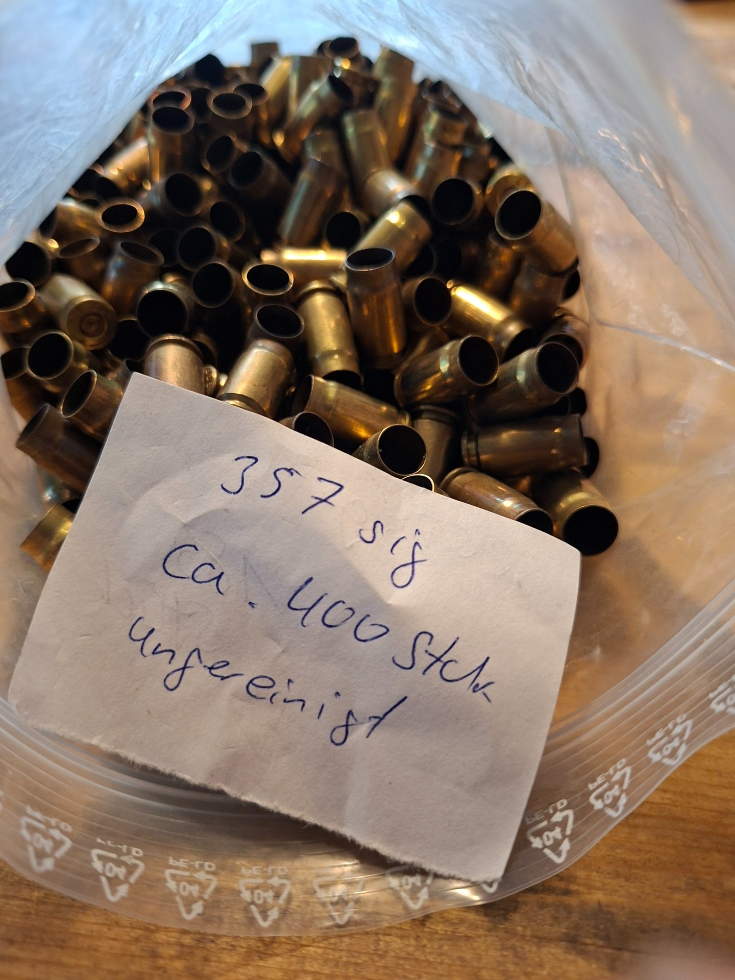 Gebrauchte Hülsen .357 sig – Bild 1