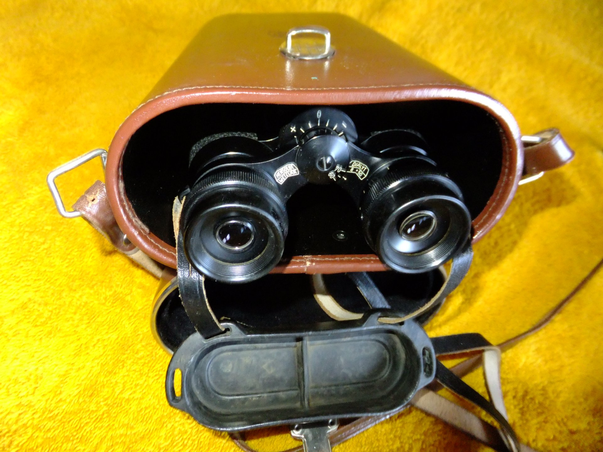 Fernglas Hensoldt Wetzlar Dialyt 8x50 mit orig. Lederköcher selten und sehr gut! – Bild 5