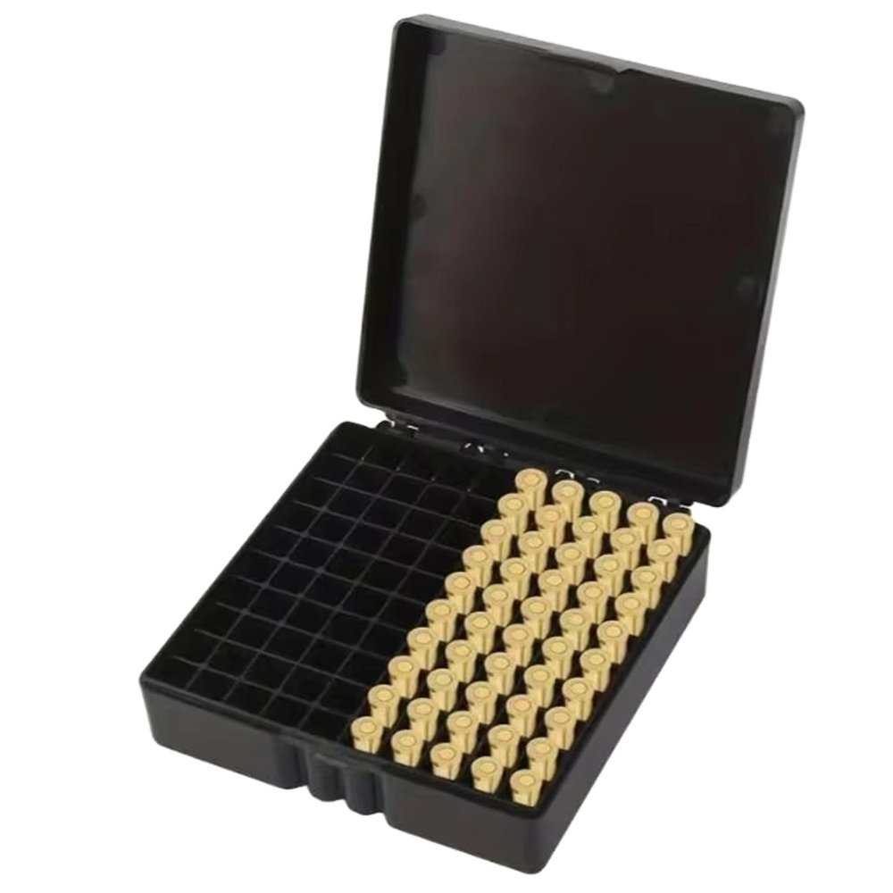 100er Patronenbox, Munitionsbox, 9x19, 9mm Luger schwarz – Bild 1