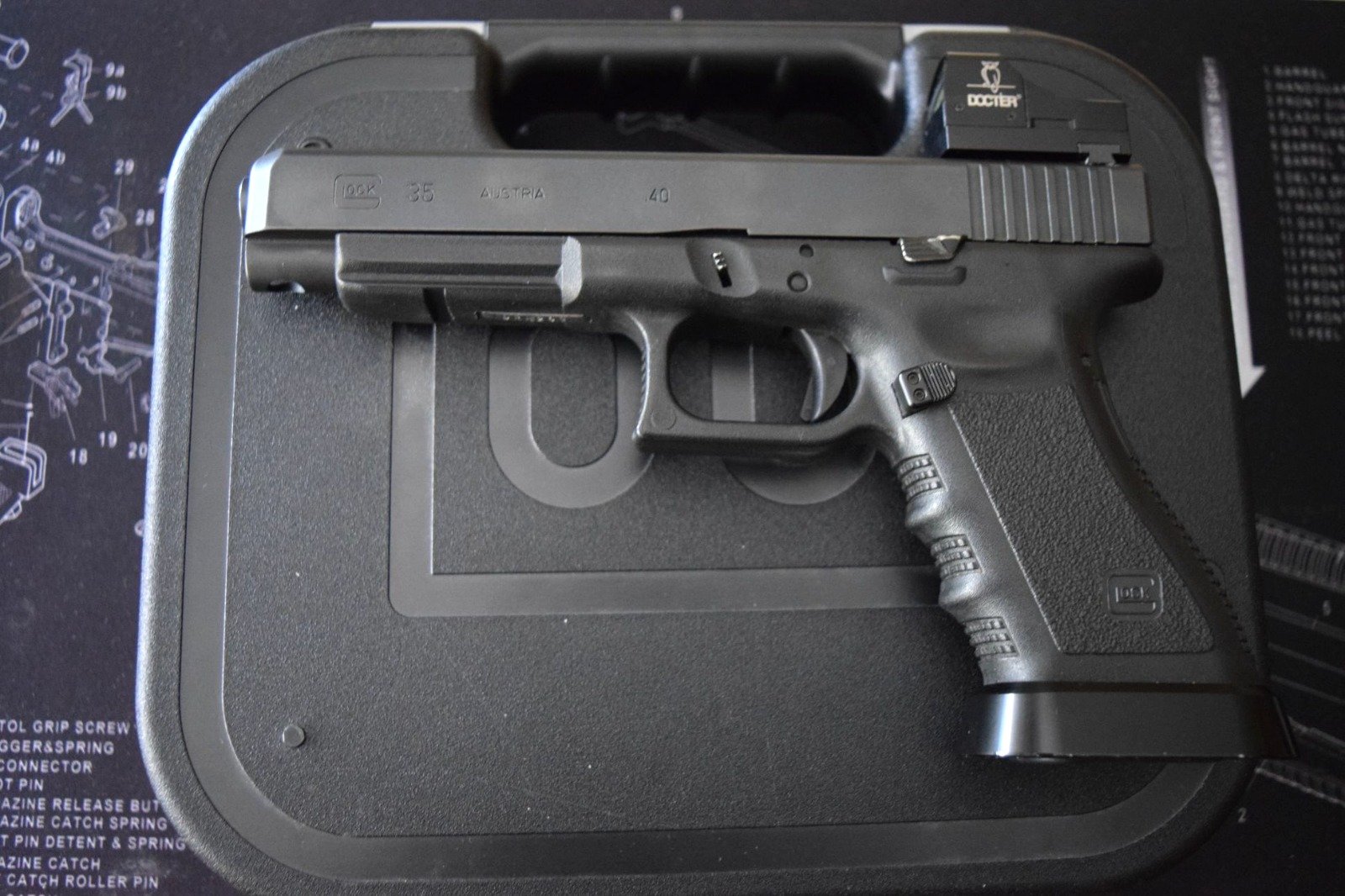 Glock 35 Kaliber 40 S&W mit Docter Sight – Bild 1
