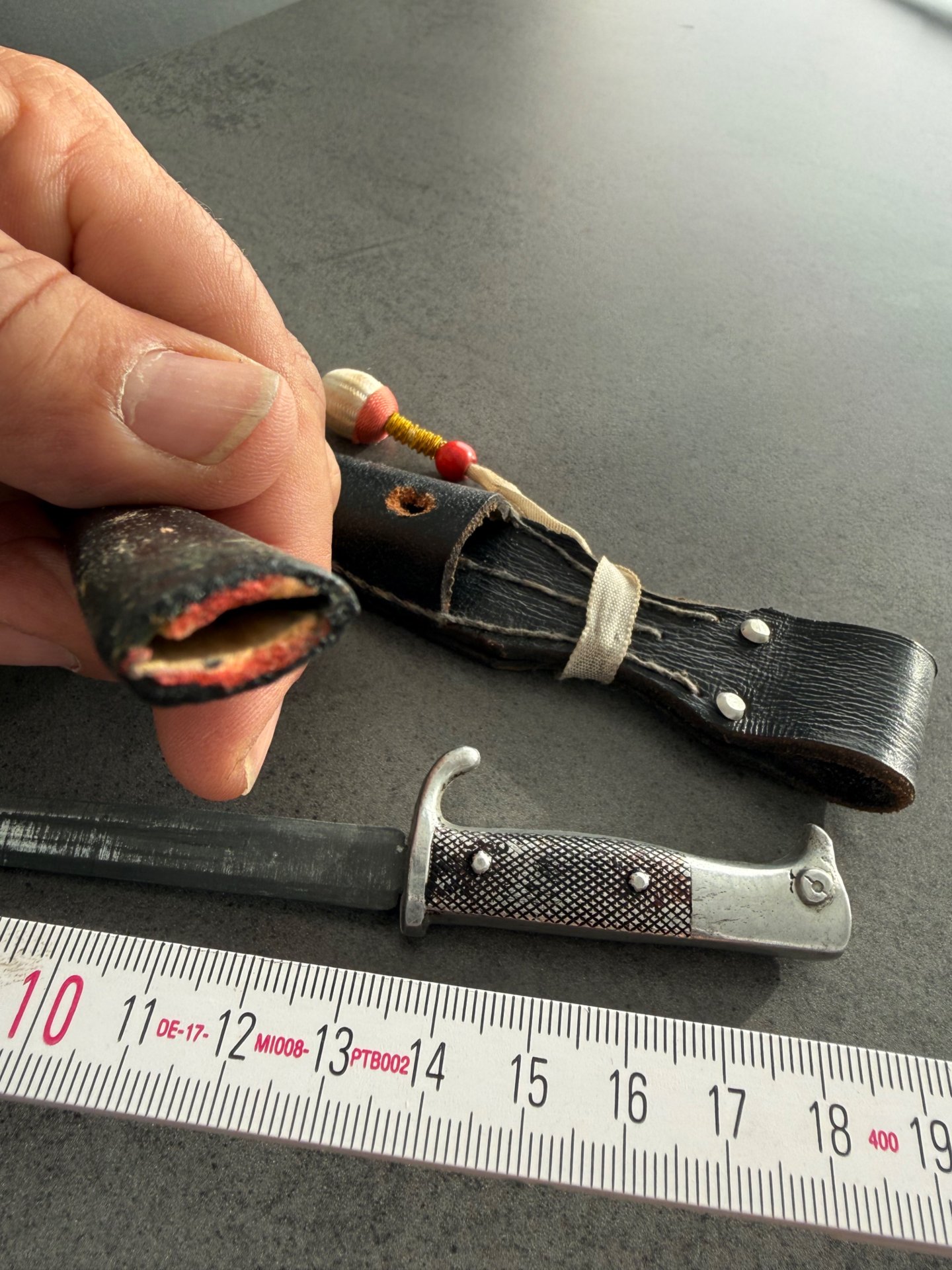 K98 Brieföffner , Miniatur, 1WK , Seitengewehr , Bajonett – Bild 2