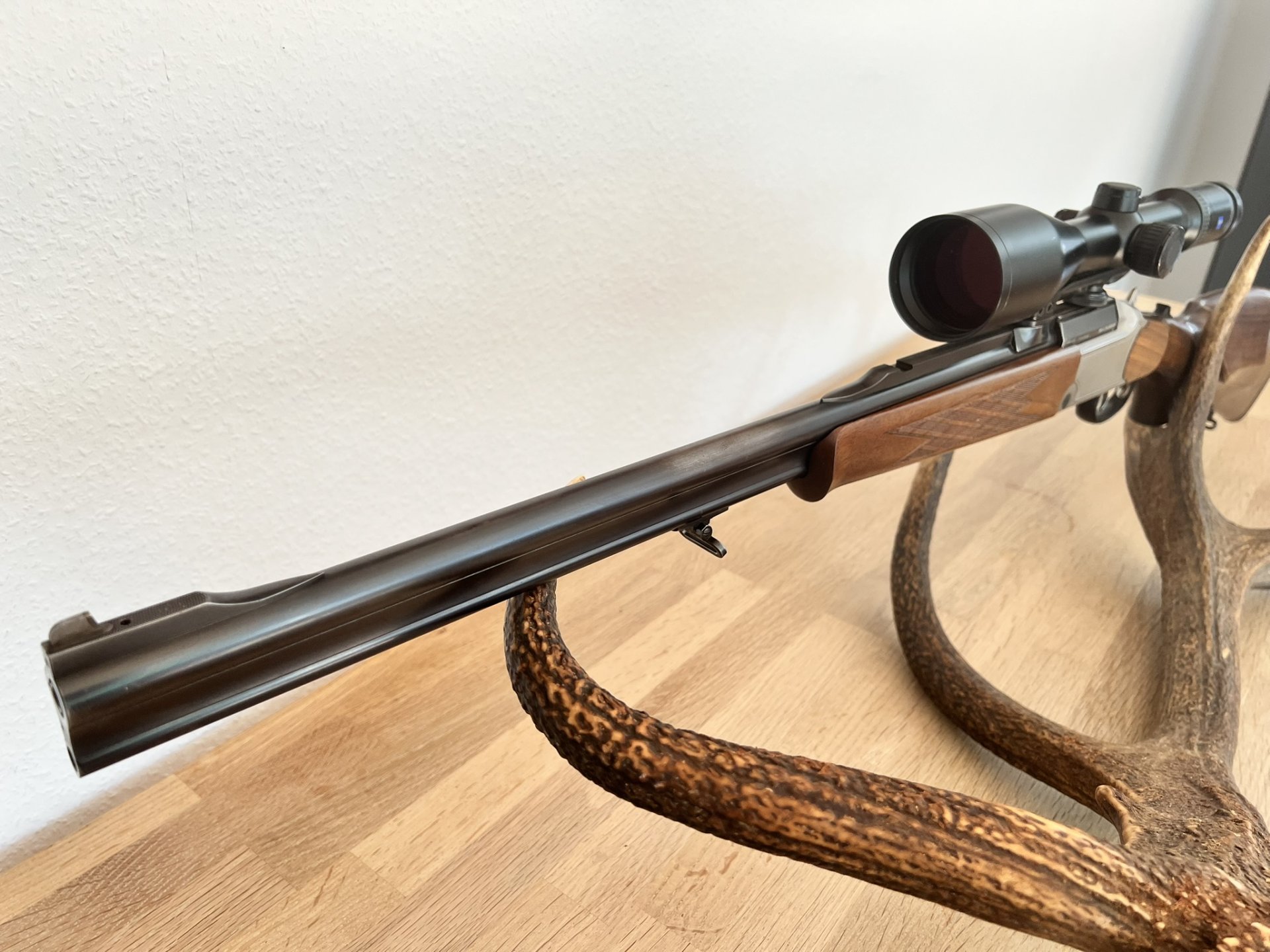 Blaser Mod. B 750/88 mit Zeiss Victory 3-12 x 56 Kaliber 7 x 65 & 5,6 x 50 Magnum – Bild 1