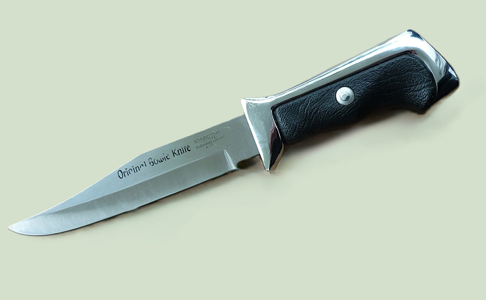 Altes Jagdmesser Bowie Hirsch Schneidteufel Solingen – Bild 4