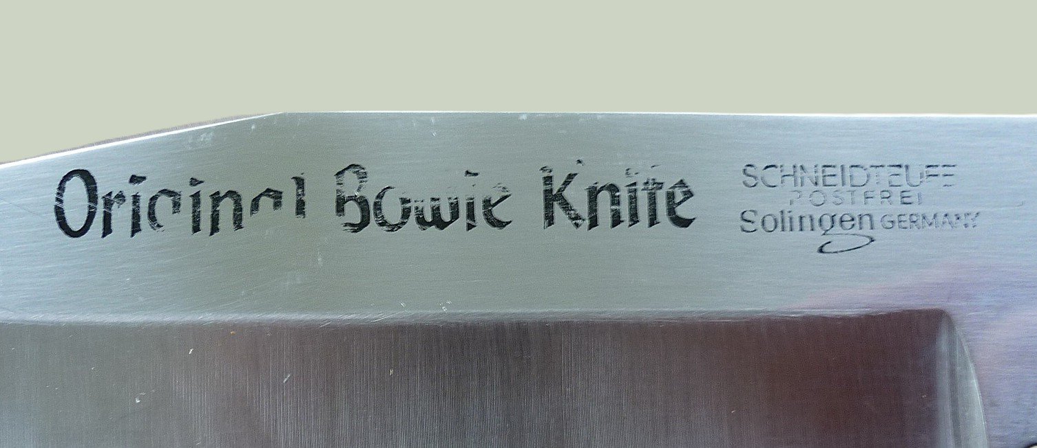 Altes Jagdmesser Bowie Hirsch Schneidteufel Solingen – Bild 6