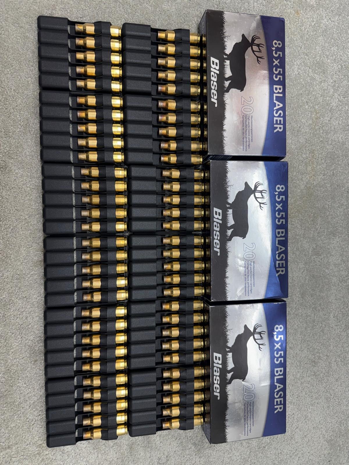 8.5x55 BLASER 8,5x55 30 x HÜLSEN NORMA GLEICHES LOS – Bild 3