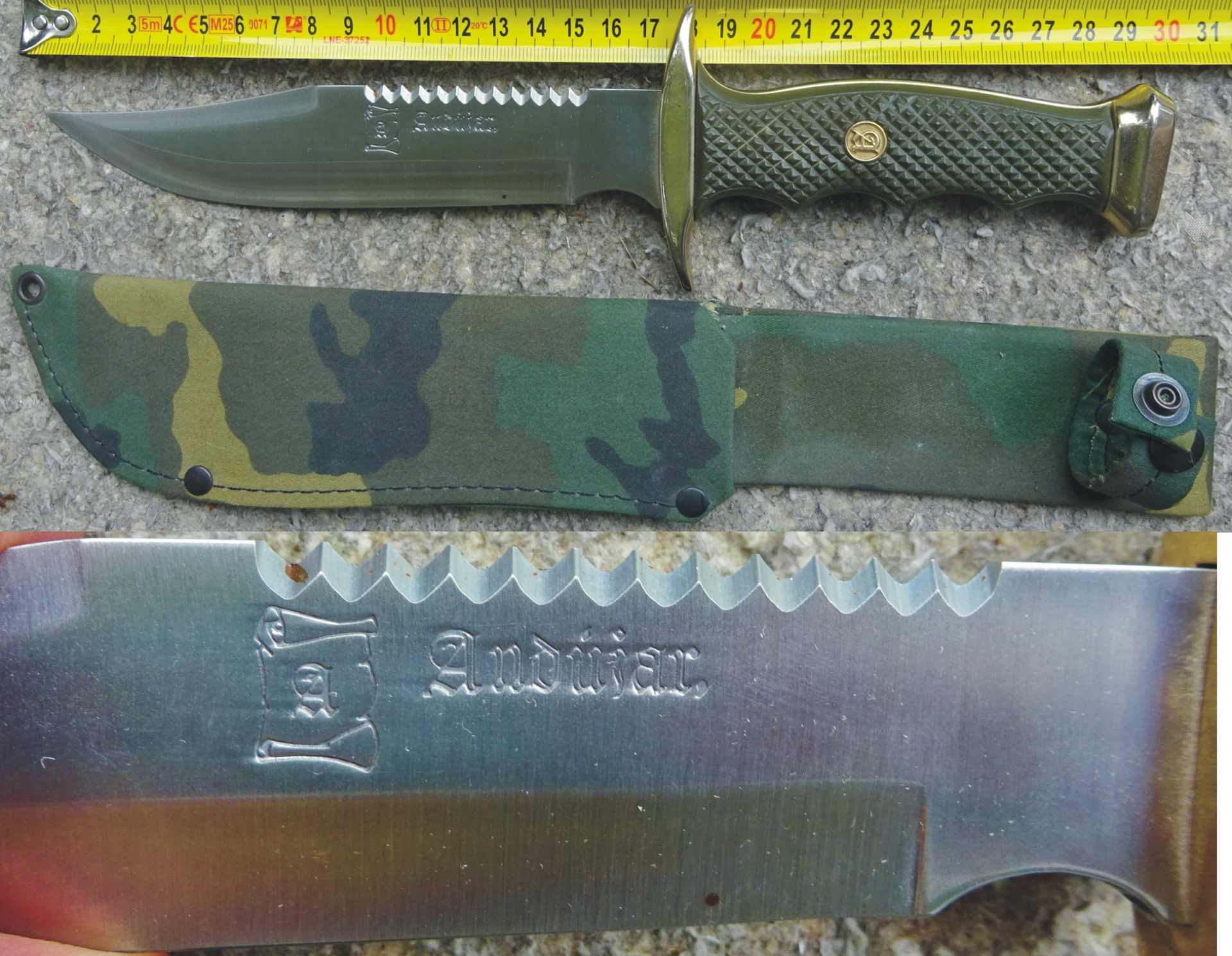 Andujar Kampfmesser, gebraucht – Bild 1