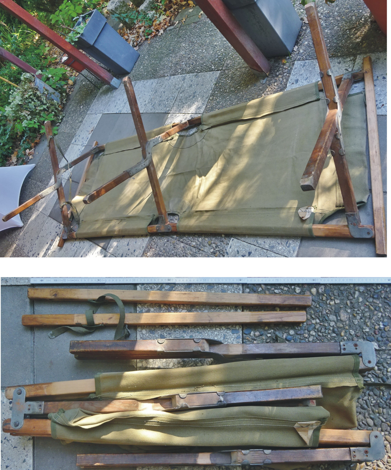 US-Army: Orig. Klapp-Feldbett – Bild 2