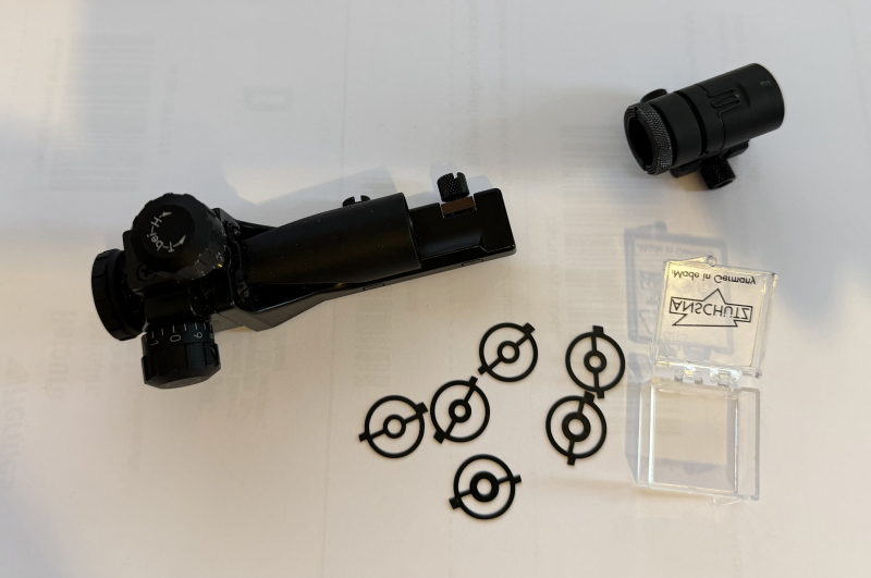 ANSCHÜTZ, Präzisionsdiopter 6805, Diopter mit Gegenlichtblende – Bild 1