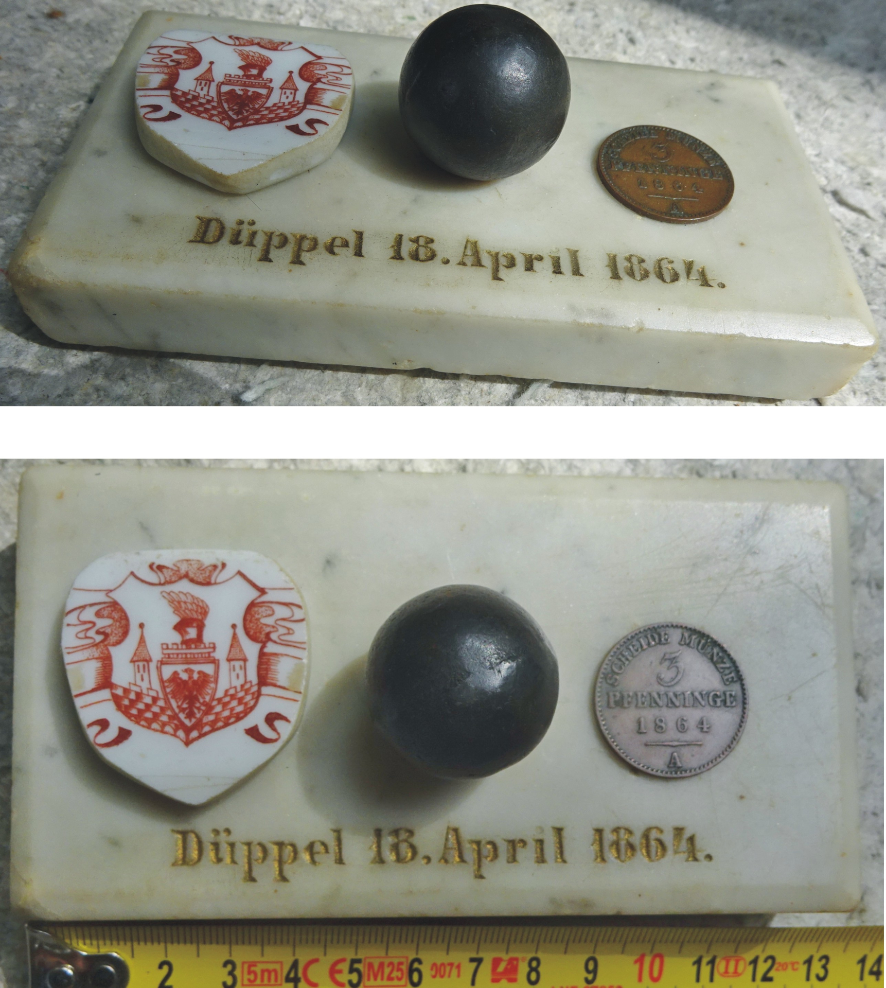 Briefbeschwerer Schlacht bei Düppel 1864 – Bild 1