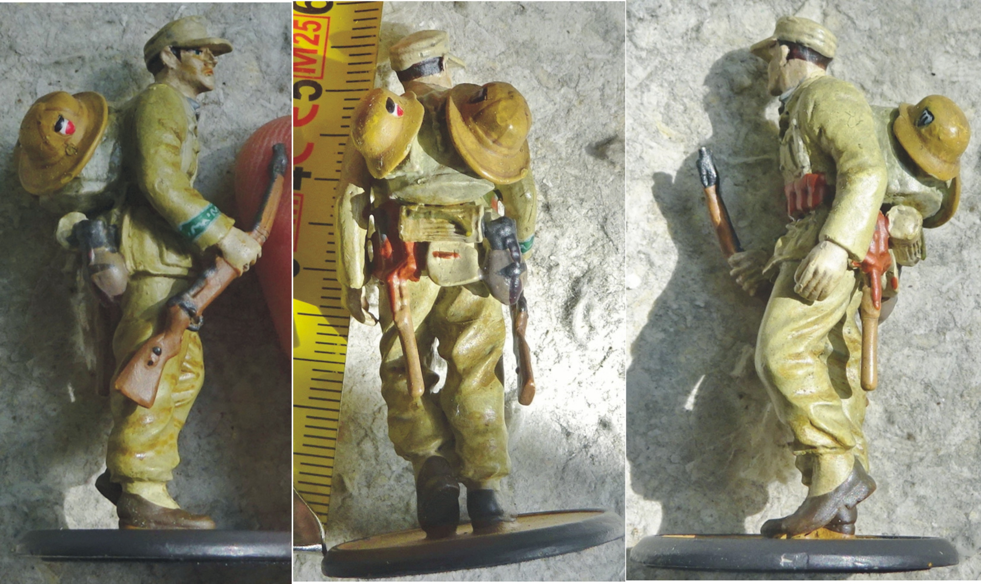 Handbemalte Zinnfigur Soldat Afrika-Korps – Bild 2