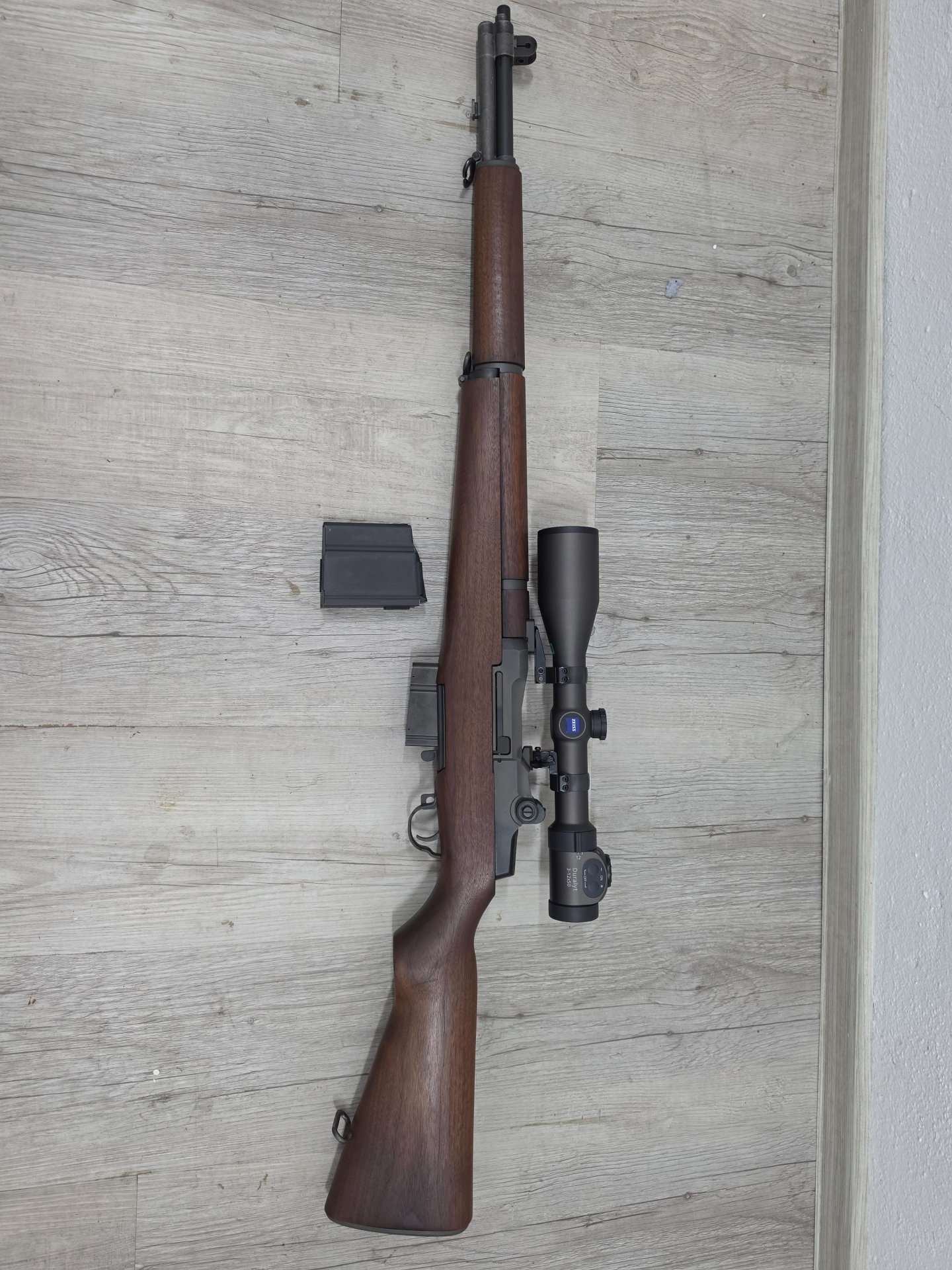 M1 Garand .308 Win. Umbau Wehrle, Wechselmagazin, Zeiss Duralyt 3-12x50 – Bild 1