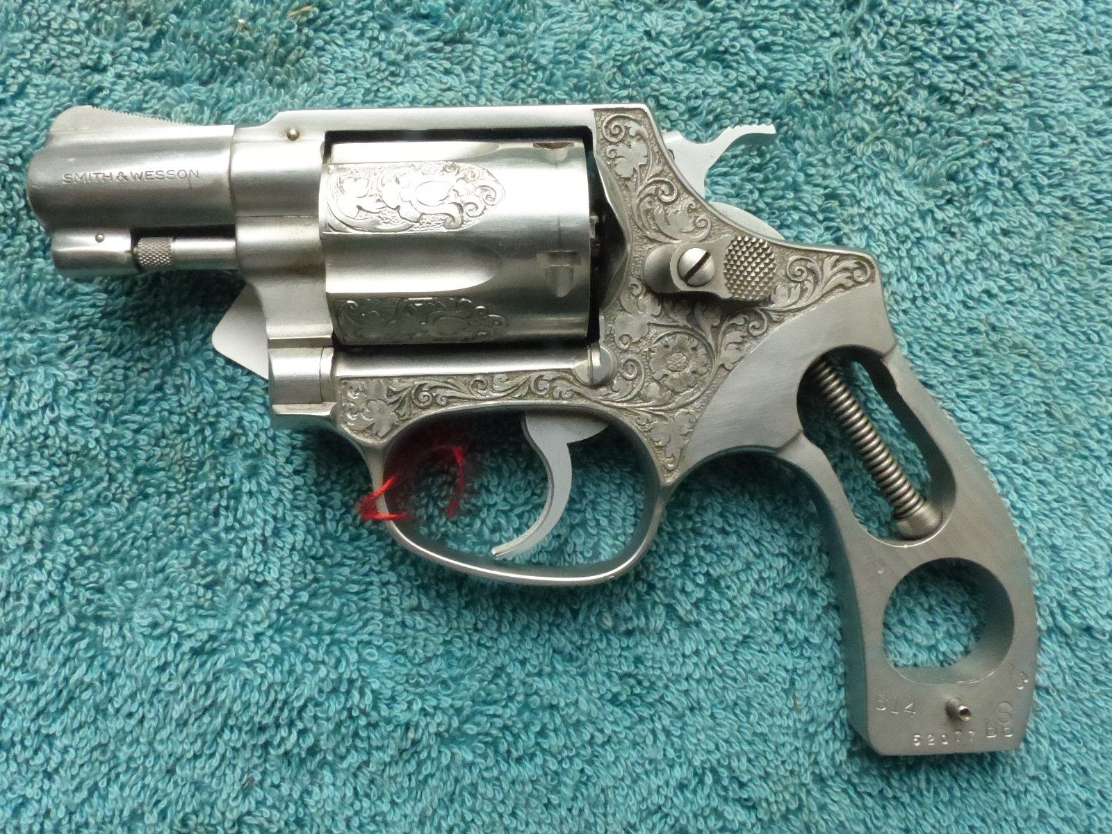 Smith&Wesson,S&W Mod.60 RB, Gravur, .38special, stainless – Bild 4