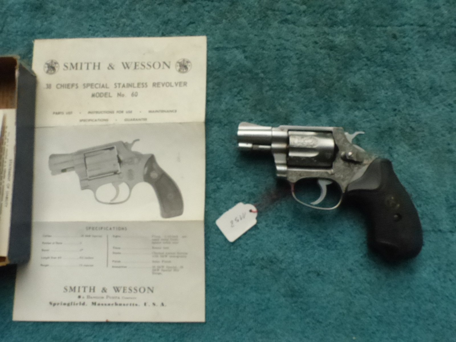 Smith&Wesson,S&W Mod.60 RB, Gravur, .38special, stainless – Bild 1