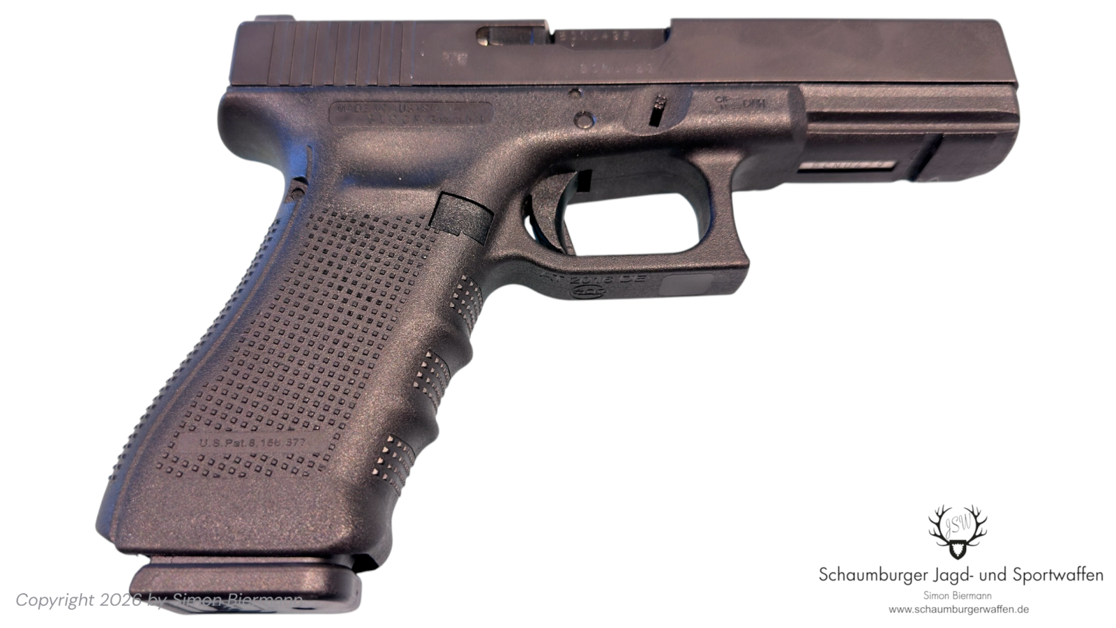 Pistole, GLOCK, GLOCK 17, Gen4, Kal. 9mmLuger, sehr guter Zustand. – Bild 1