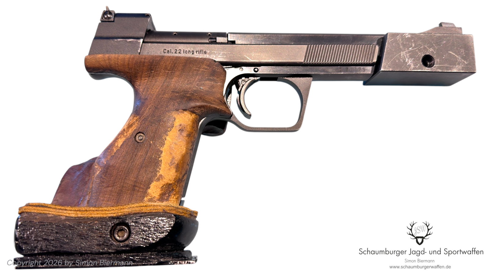 Sportpistole, Pistole, HÄMMERLI, Mod. 208, International, Kal. .22lr, gebr. - guter Zustand. – Bild 1