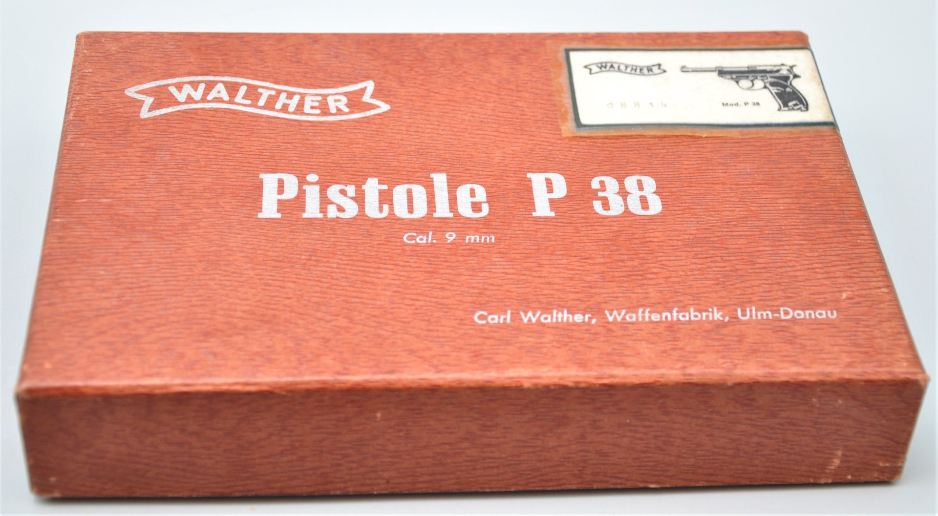 Walther P.38 Nullserie 1940, Walther Ulm Luxusgravur, Kasten, 2 Mag. – Bild 6
