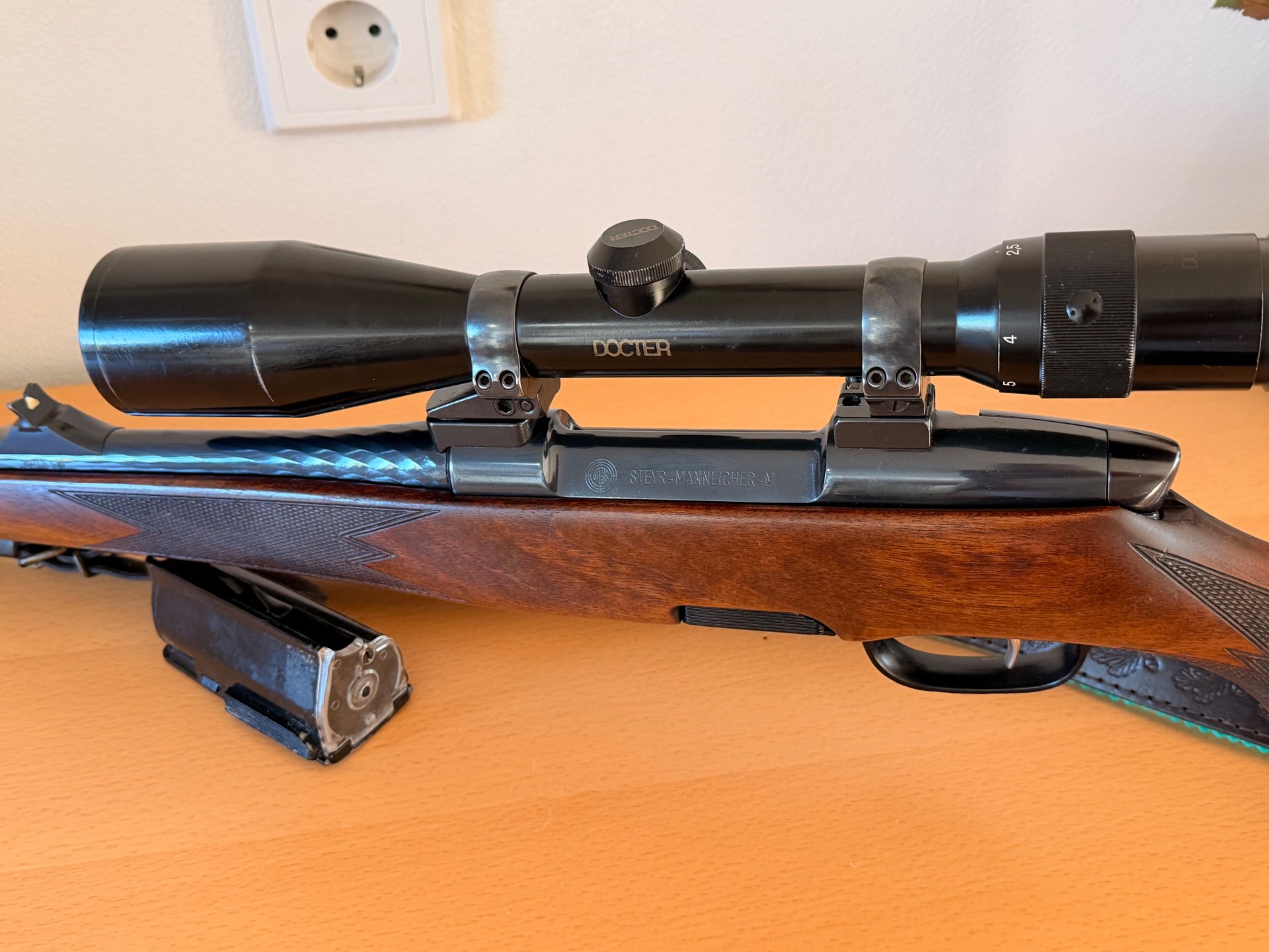 Steyr Mannlicher M Stutzen | Docter 2,5–10x48 | EAW Schwenkmontage | sehr schöner Zustand – Bild 2
